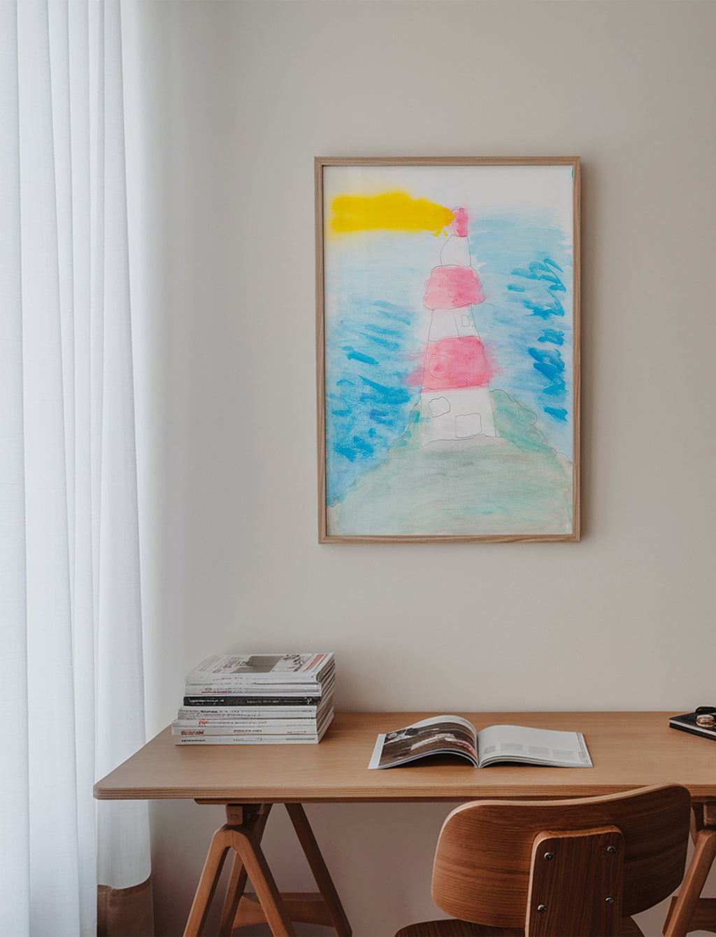 Arte paesaggistica: faro ad acquerello – Product3