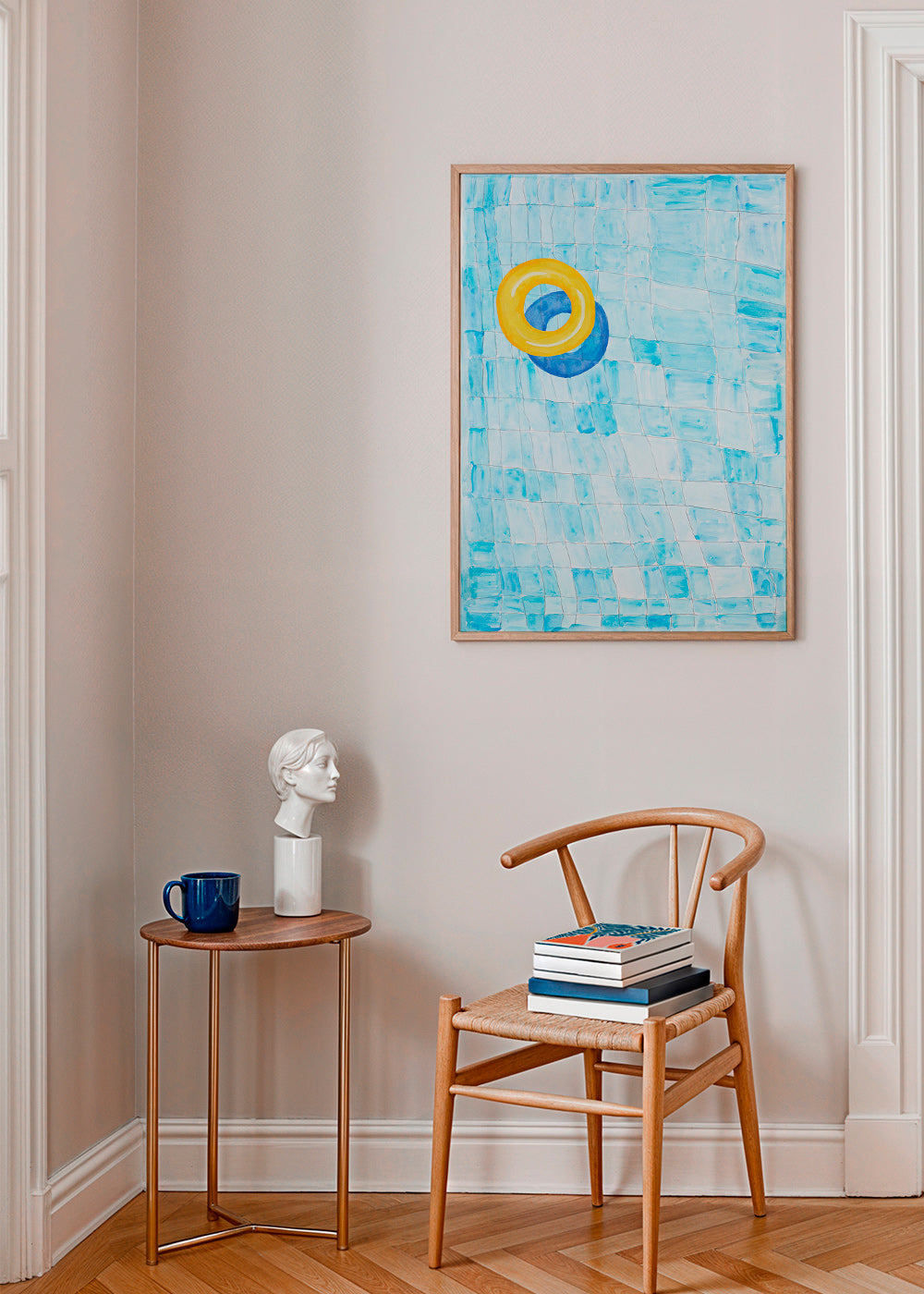 Quadro minimalista con ciambella gialla – Product3