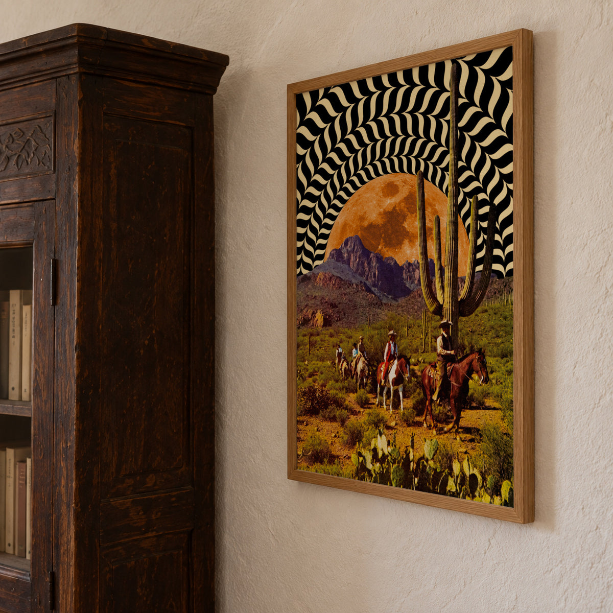 Illusionary Cowboys - Framed poster detail