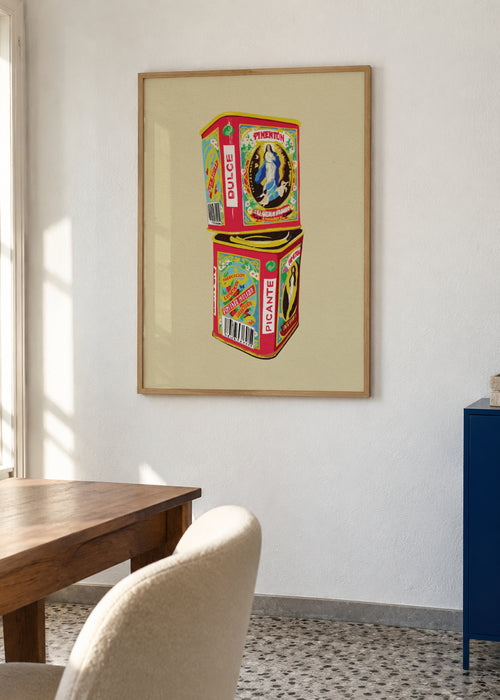 Pimentón - Framed poster in an interior