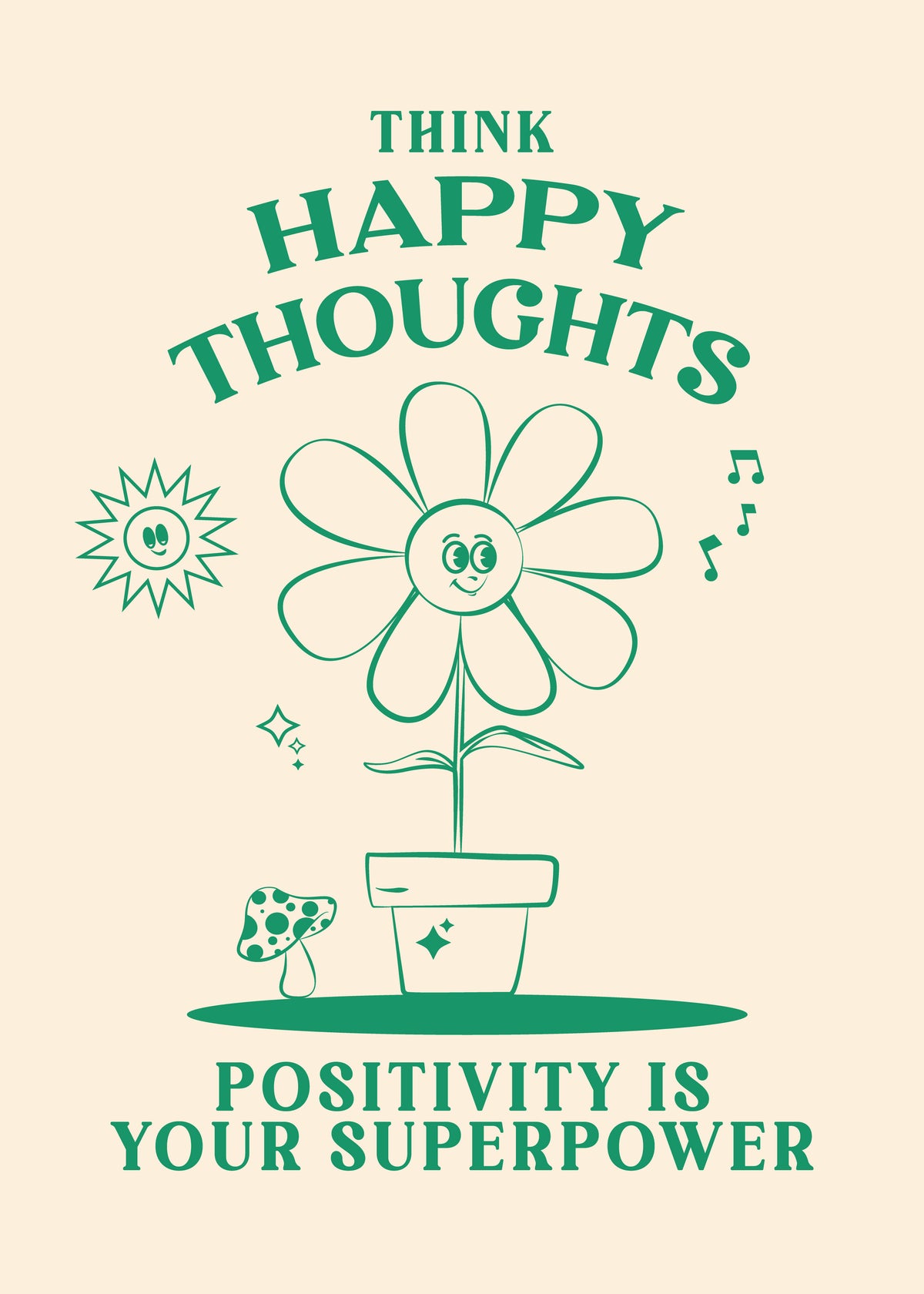Happy Thoughts - Unframed art print