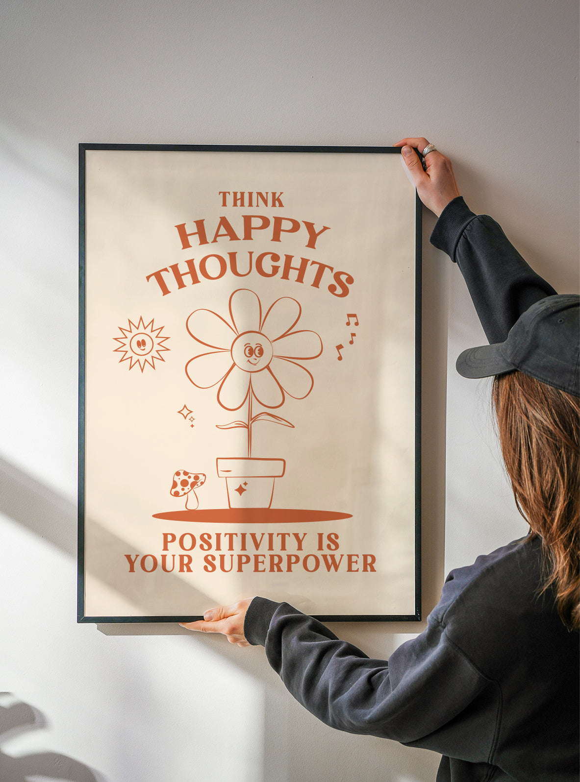 Happy Thoughts - Framed poster detail