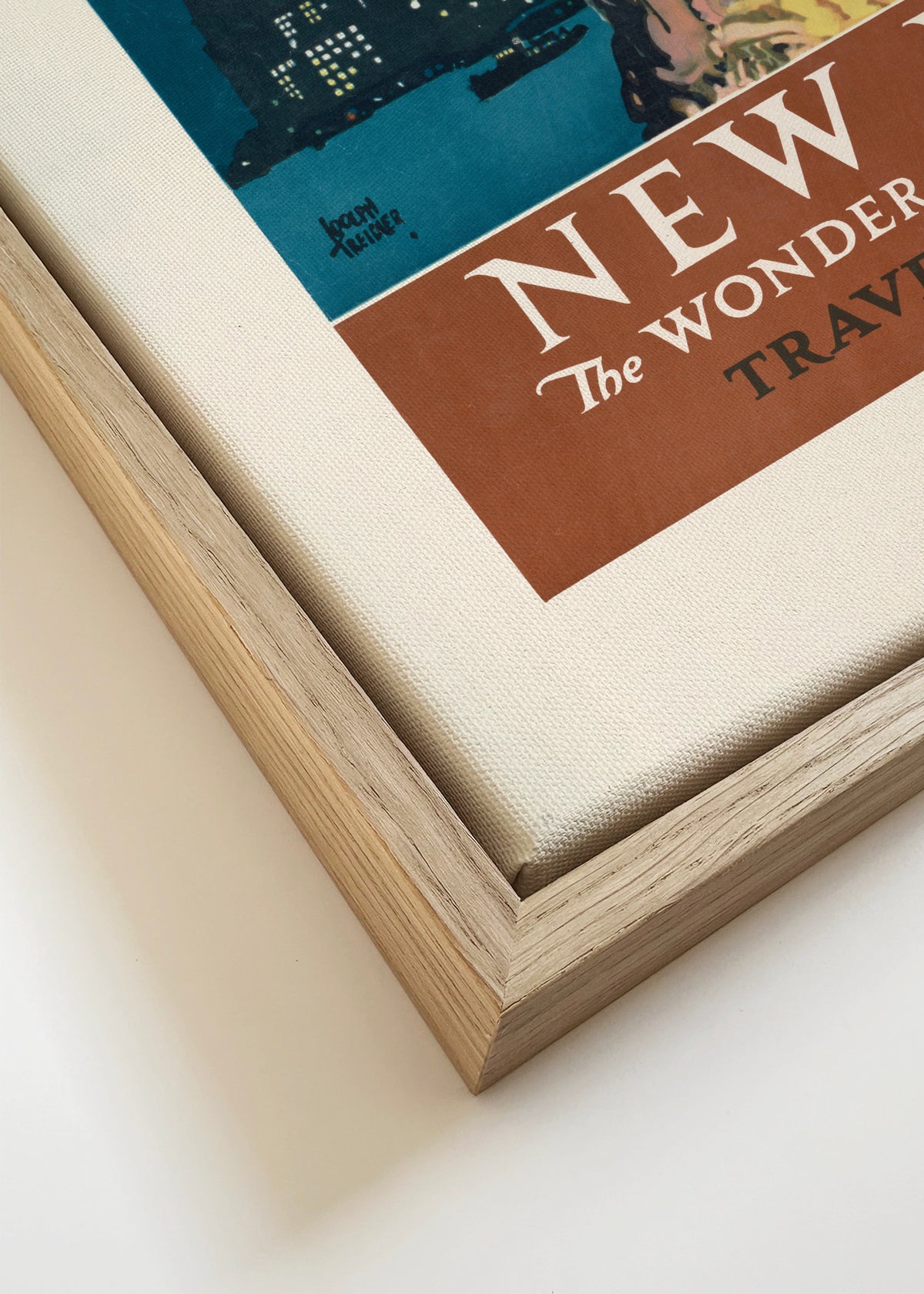 New York - Framed canvas detail