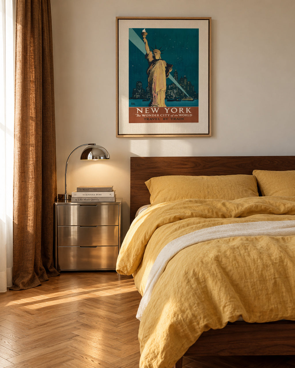New York - Framed canvas in an interior