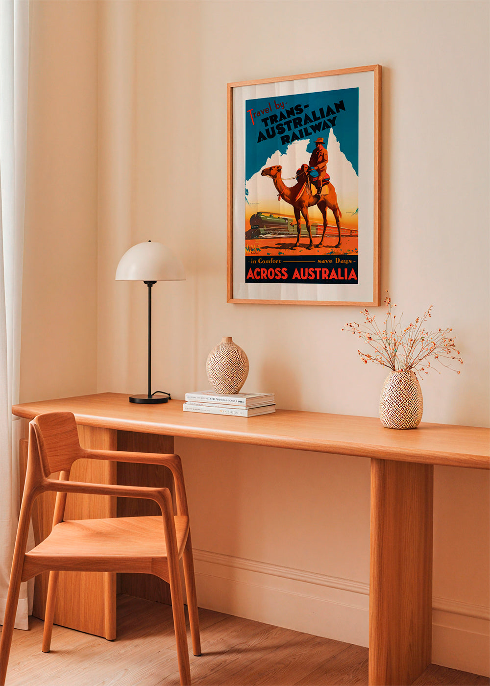 Trans Australian Railway Poster - Vintage Travel Poster