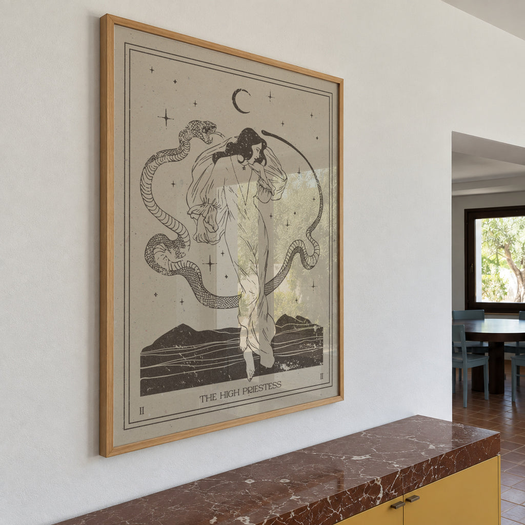 The High Priestess - Framed poster in an interior