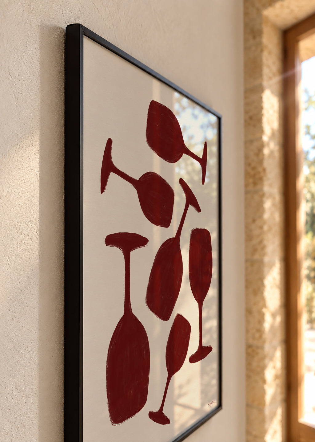 Wine not? - Framed poster detail