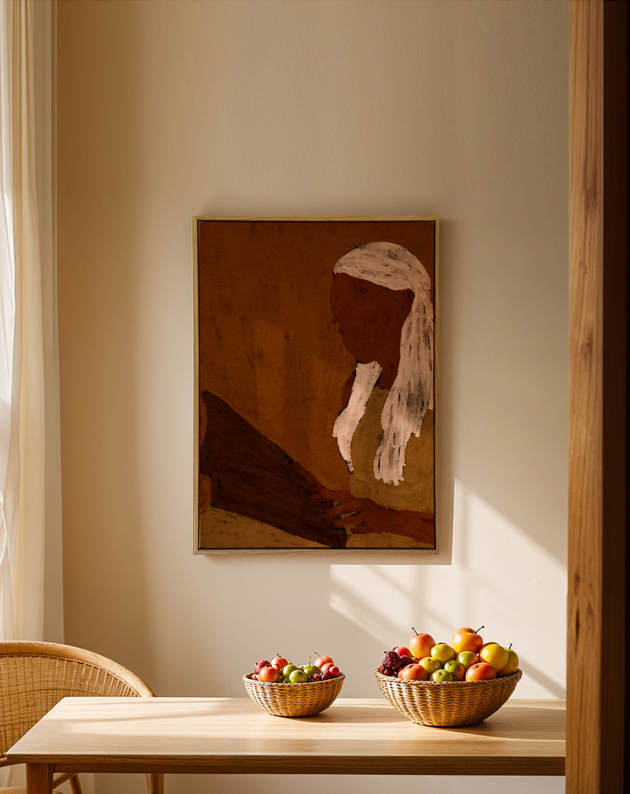Book lover 6 - Framed canvas in an interior