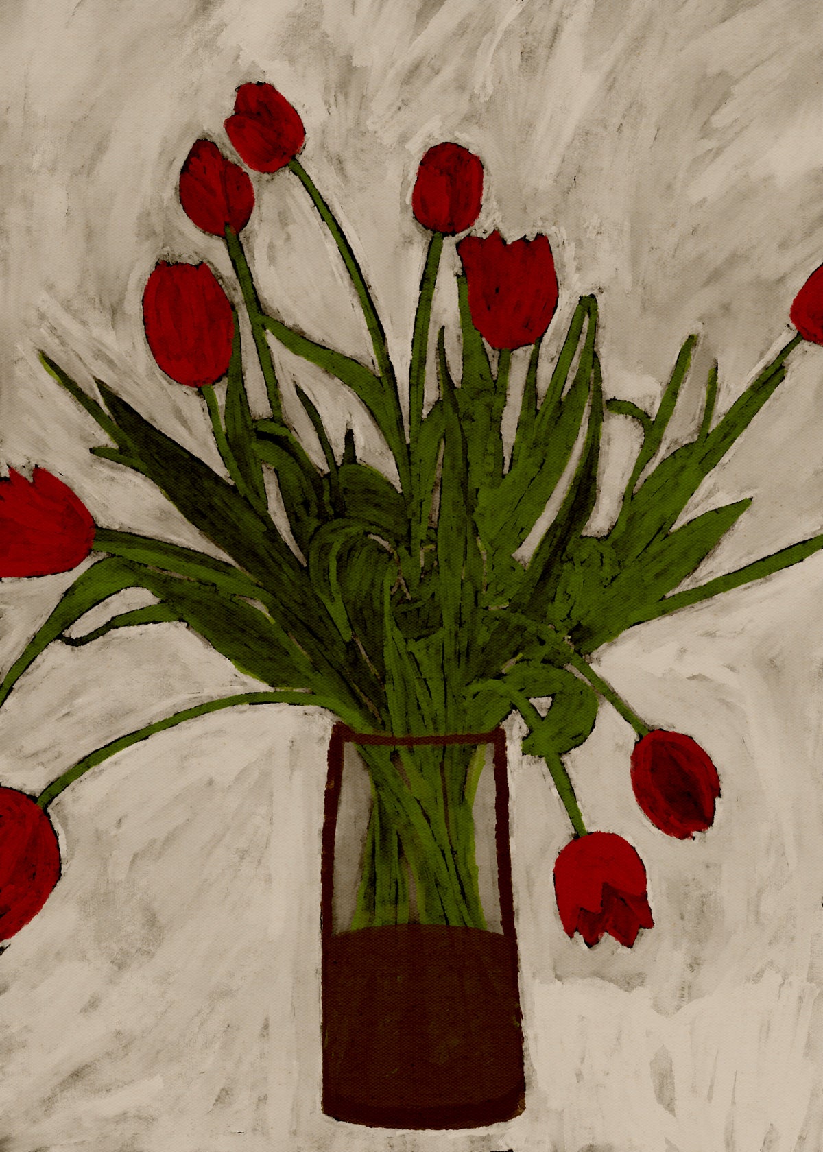 Bouquet of tulips - Unframed art print