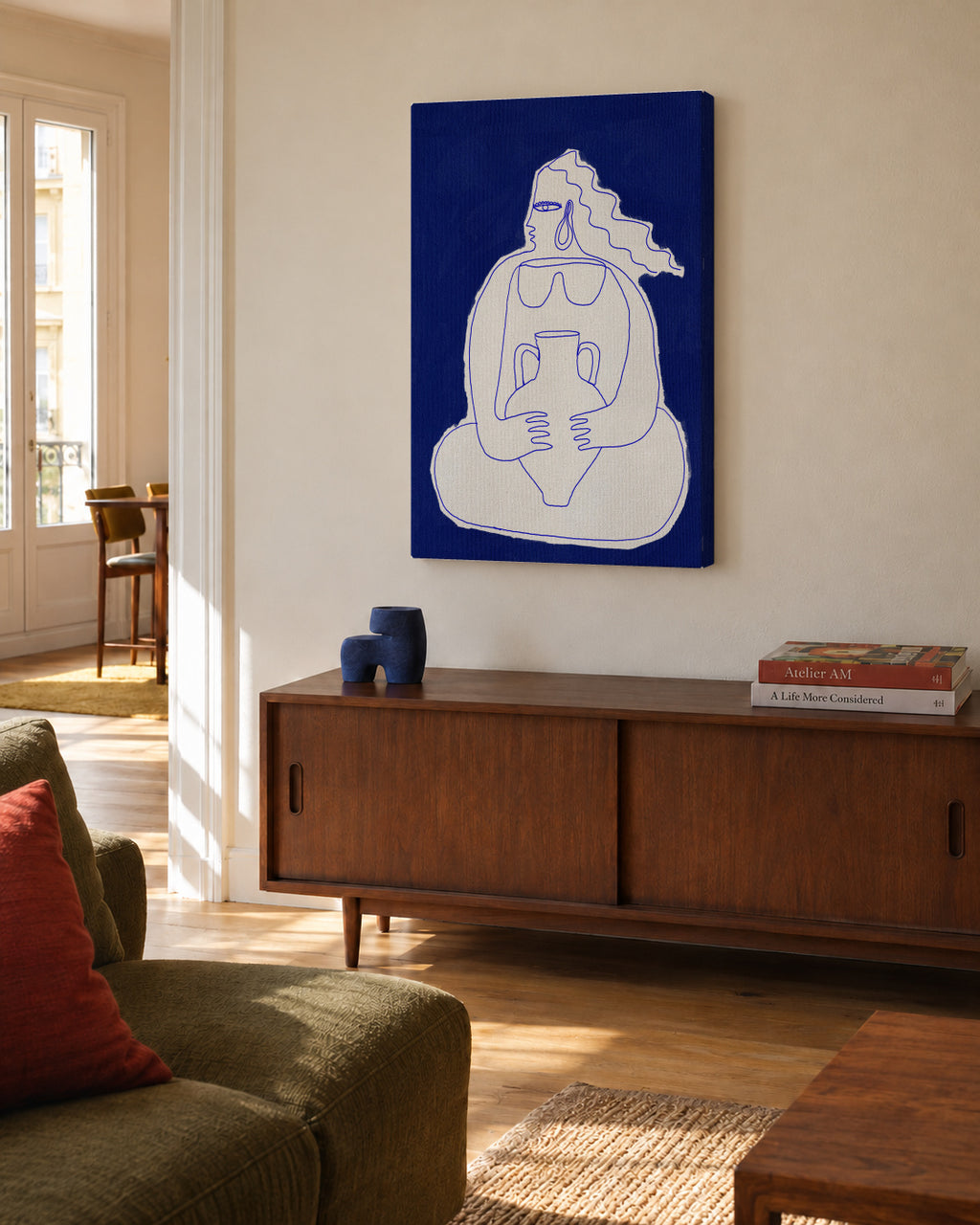 Solitude 2 - Unframed canvas in an interior