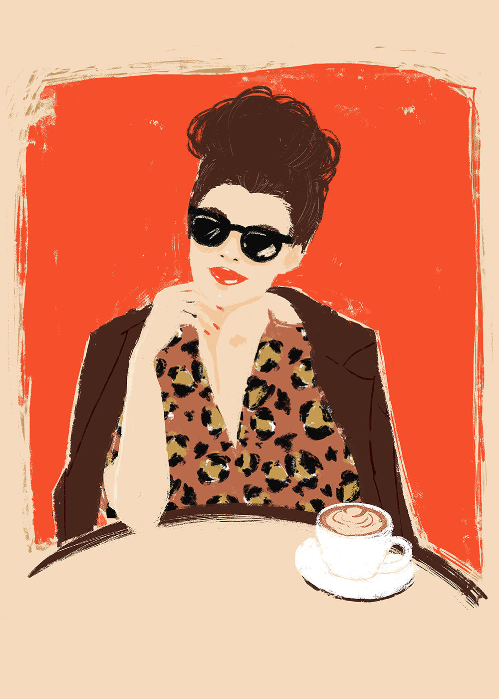 Illustrazione At the Café