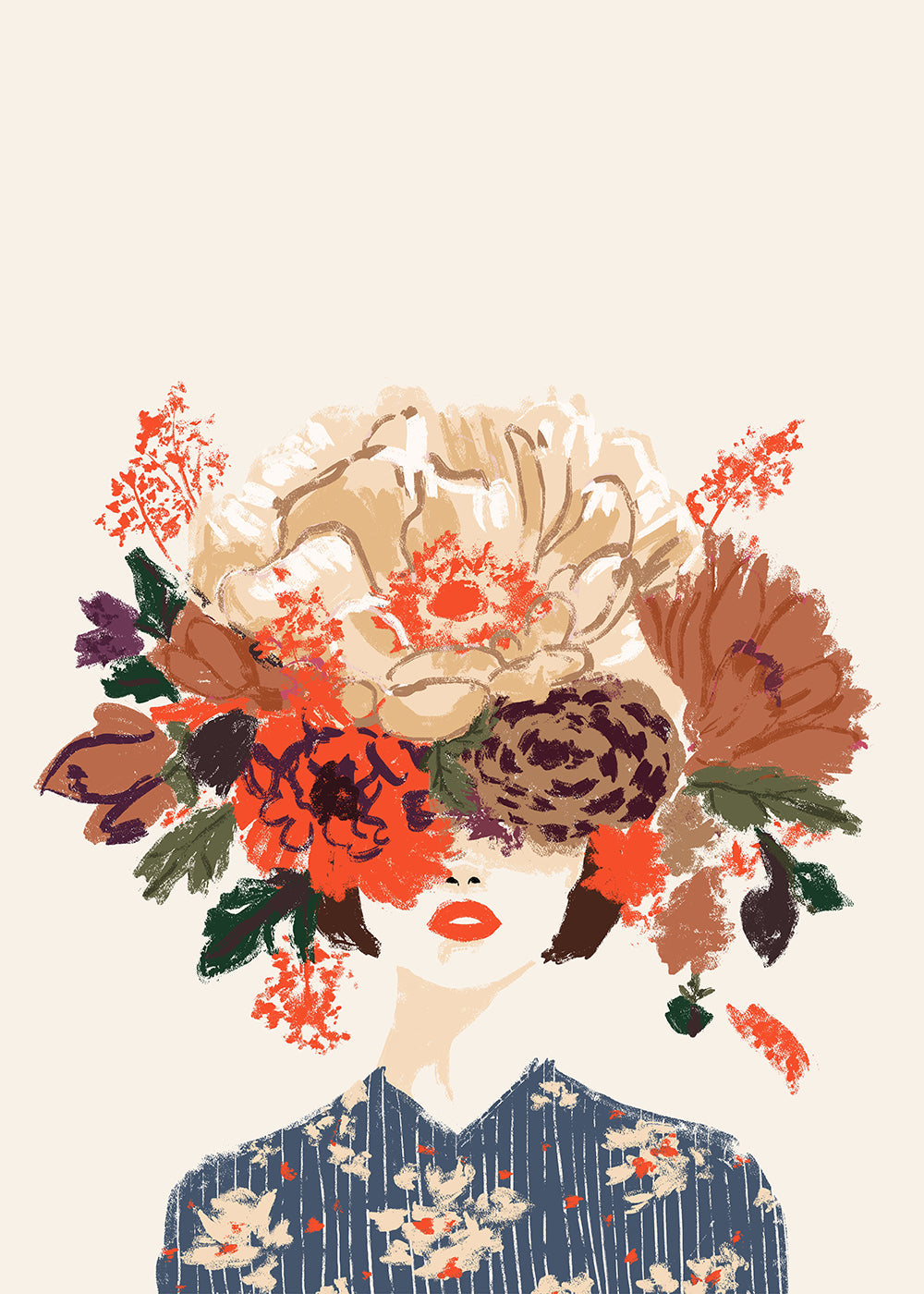 Ilustración Floral Crown_cap