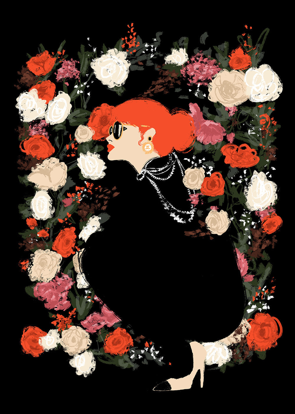 Illustrazione Floral Frame