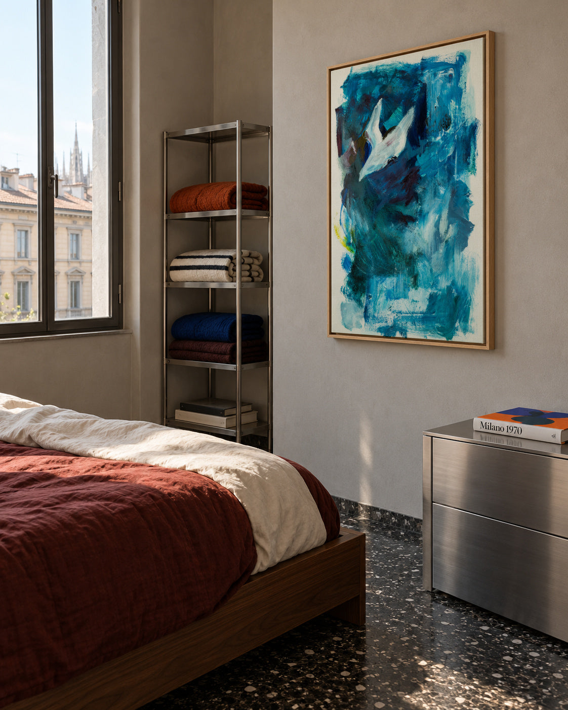 Fly - Framed canvas in an interior