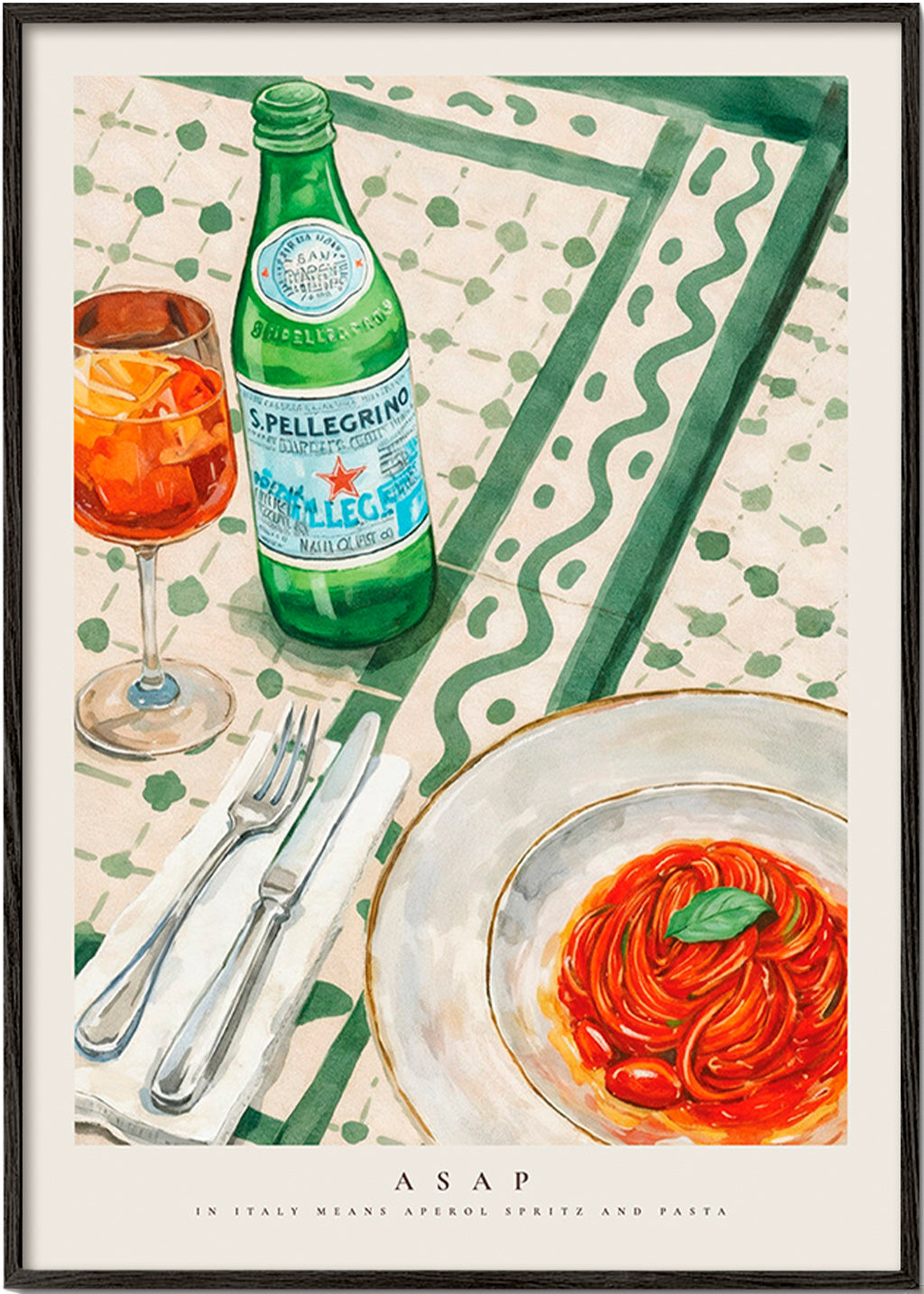 Arte da cucina Aperol Spritz e pasta