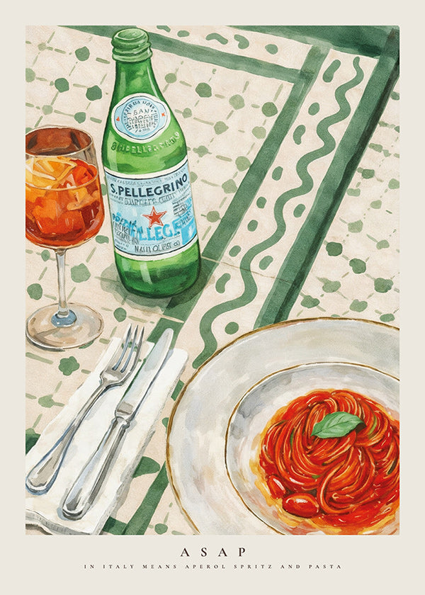Arte da cucina Aperol Spritz e pasta