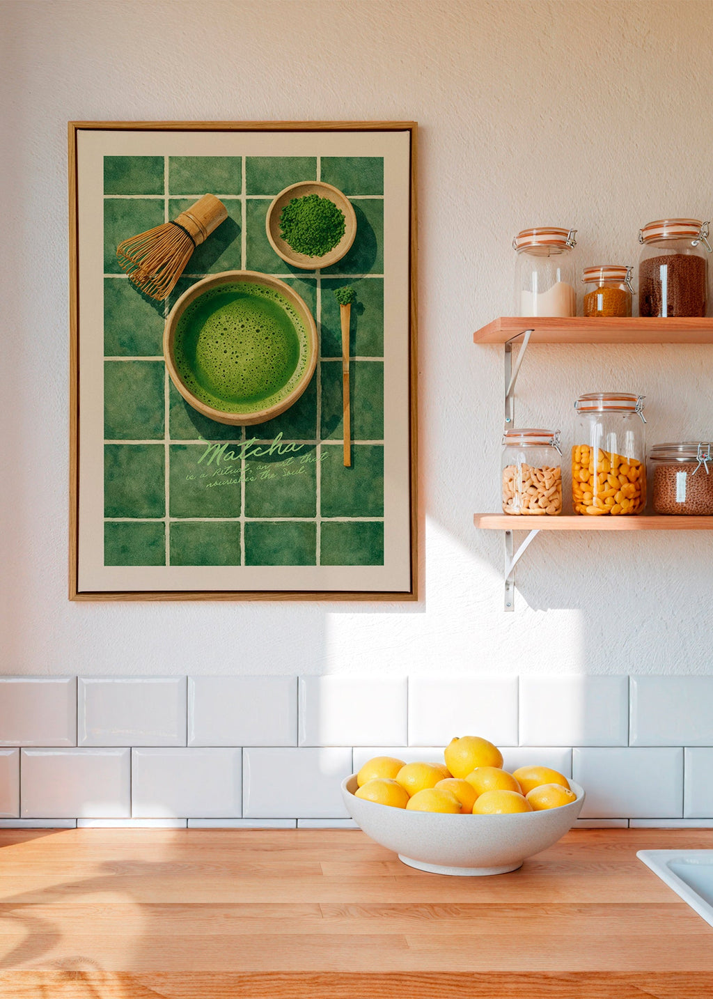Arte para cucina: Matcha e utensili
