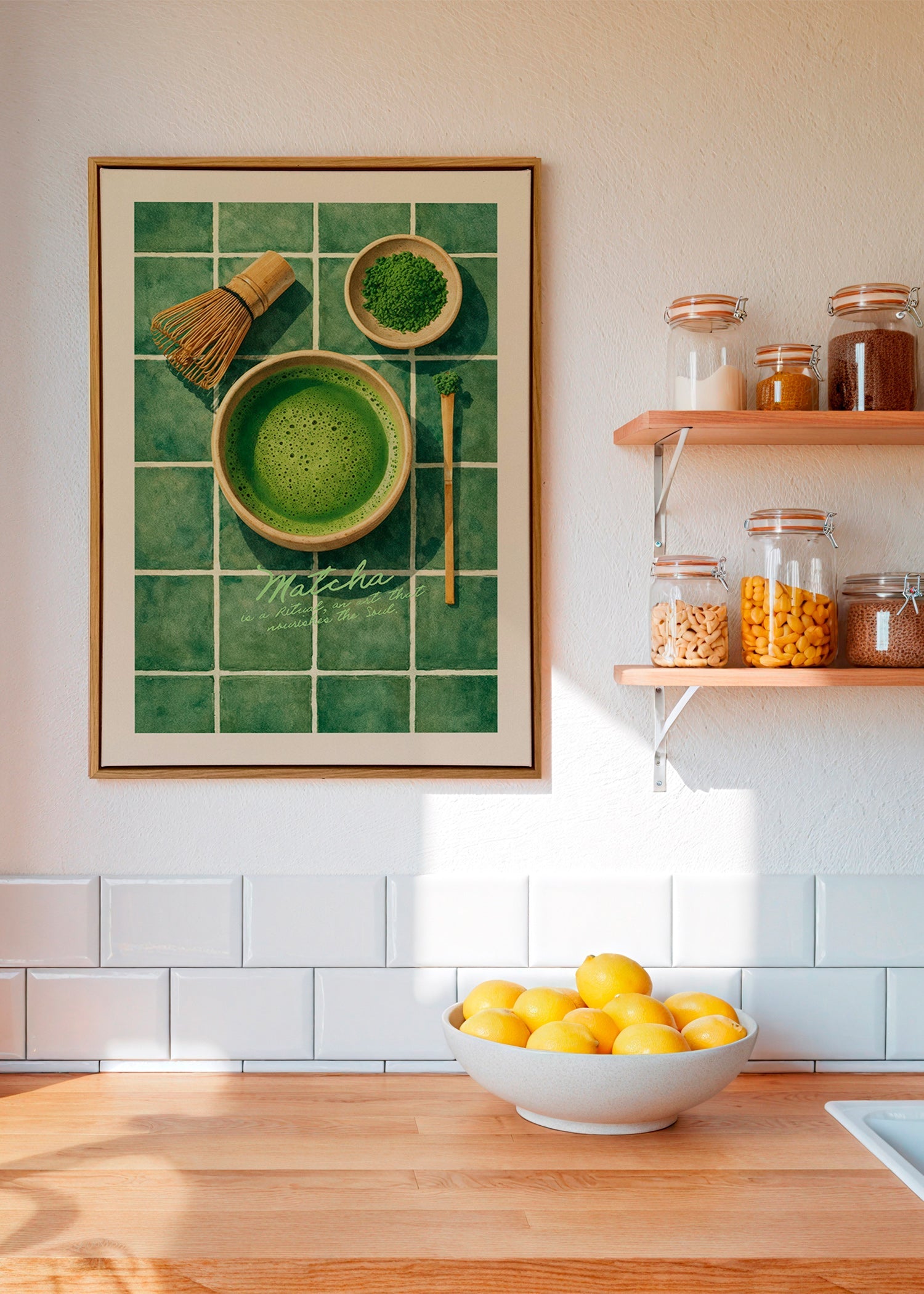 Arte para cucina: Matcha e utensili