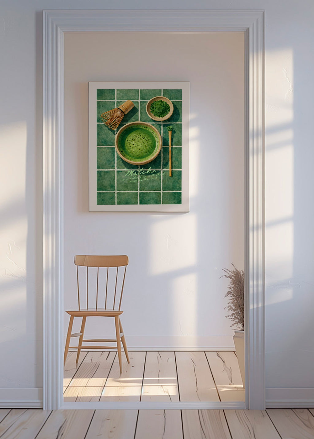 Arte para cucina: Matcha e utensili