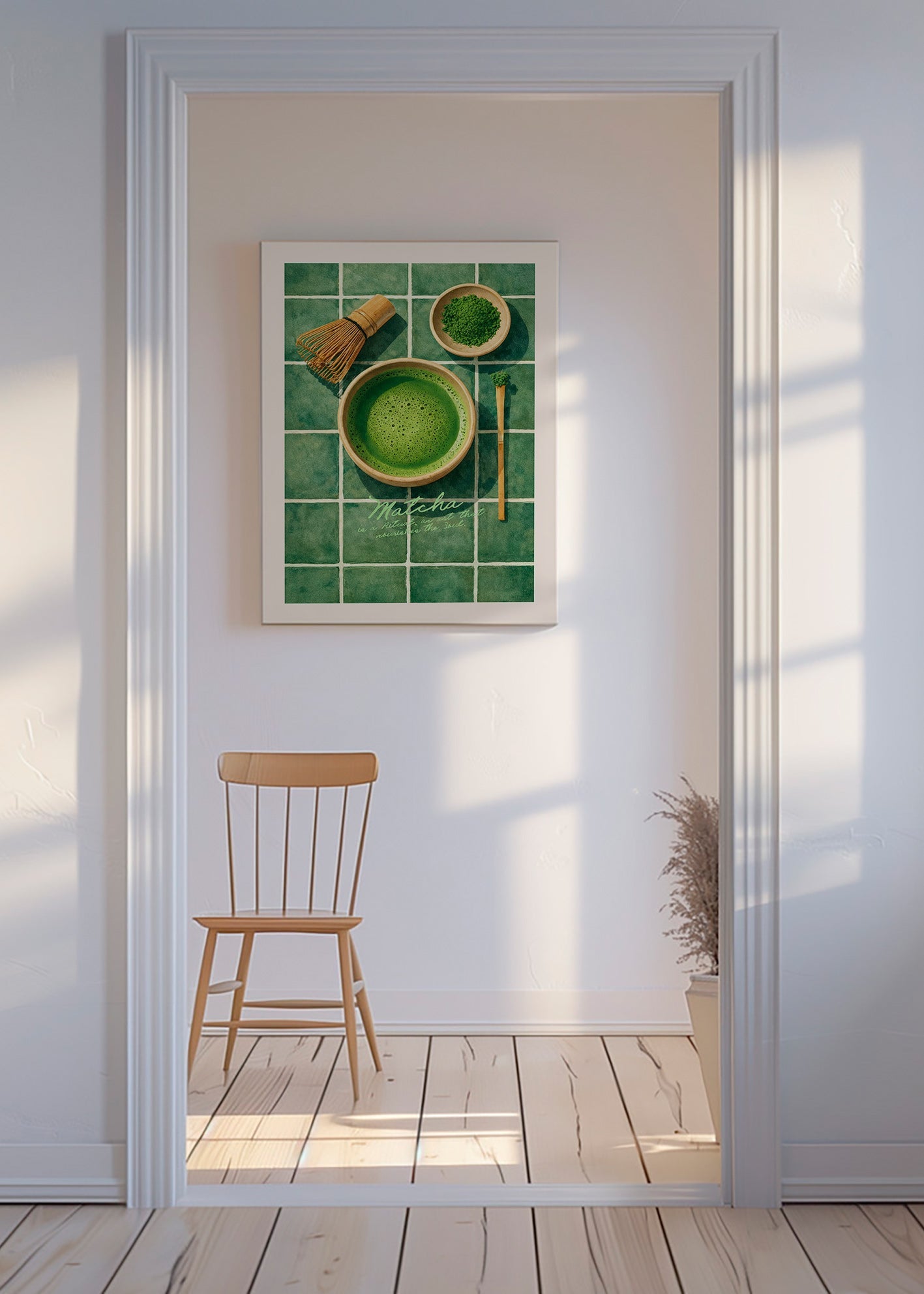Arte para cucina: Matcha e utensili