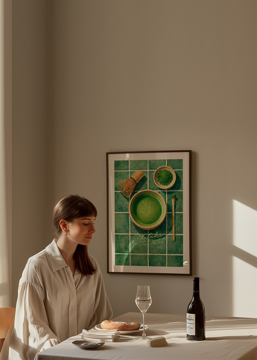 Arte para cucina: Matcha e utensili