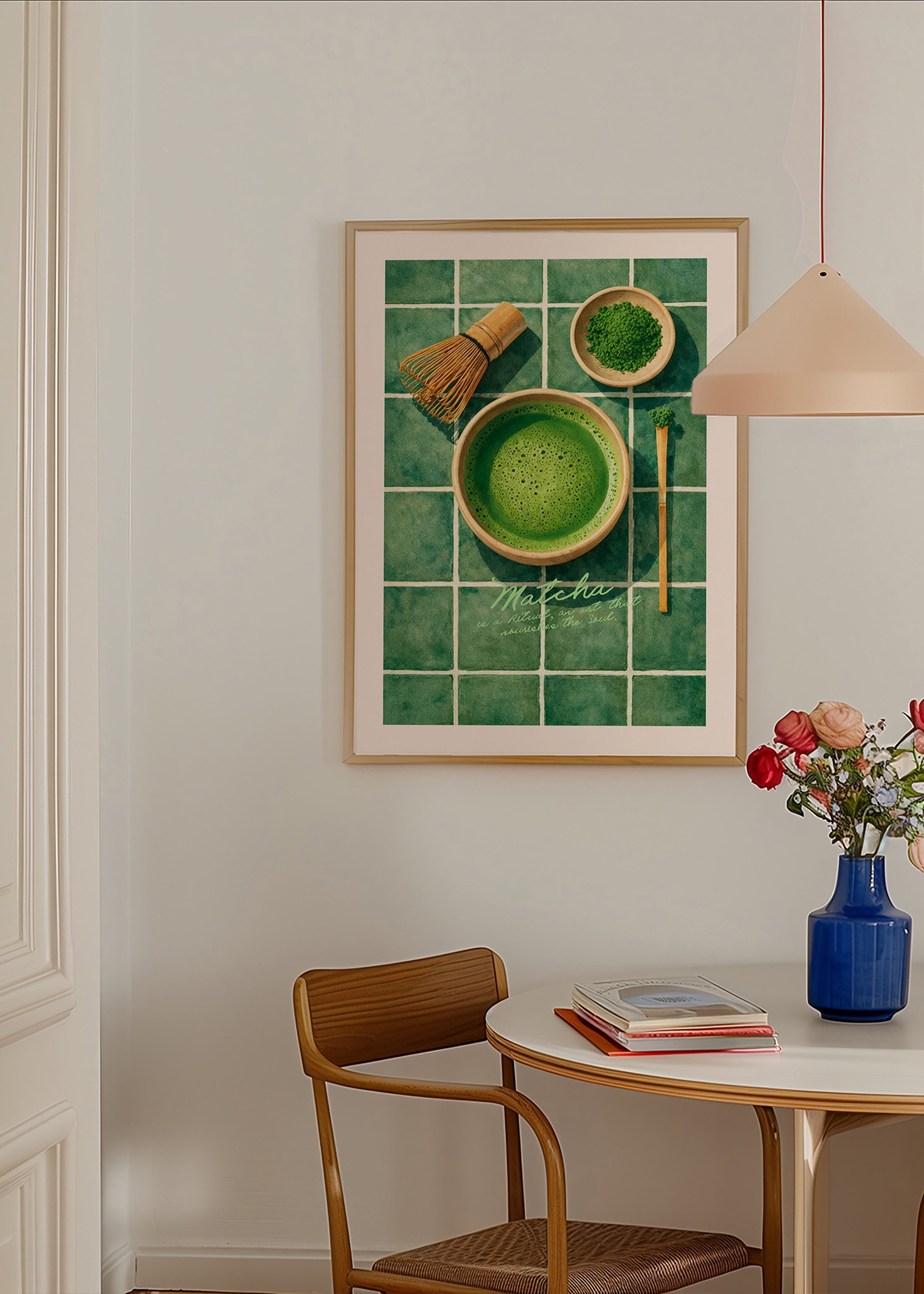 Arte para cucina: Matcha e utensili