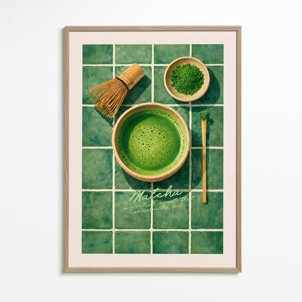 Arte para cucina: Matcha e utensili