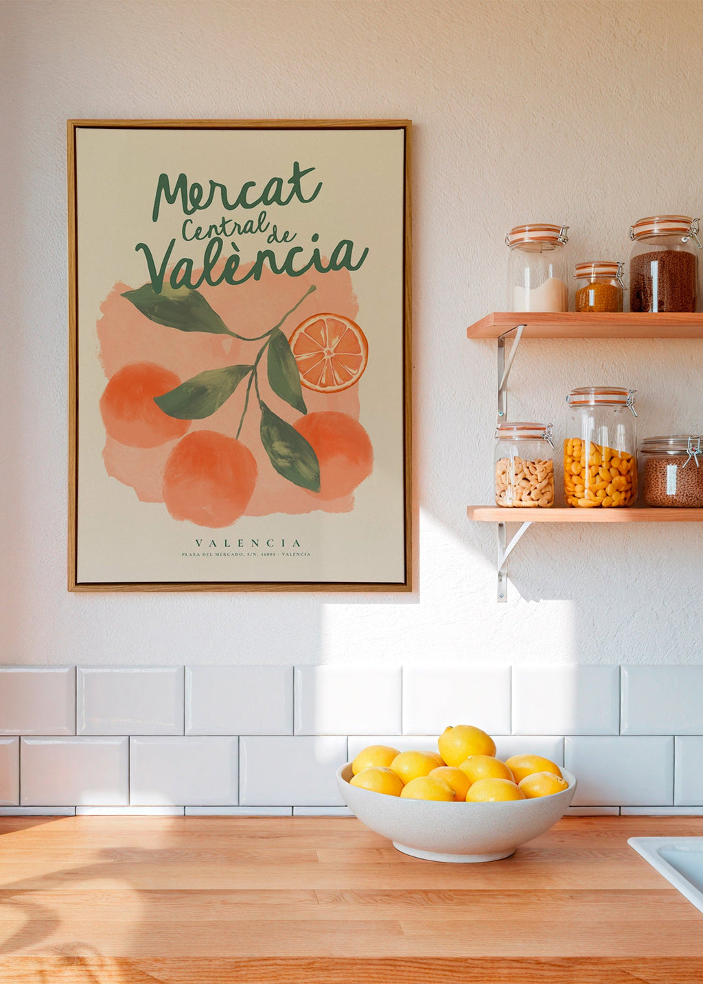 Arte da cucina Mercat Central con arance