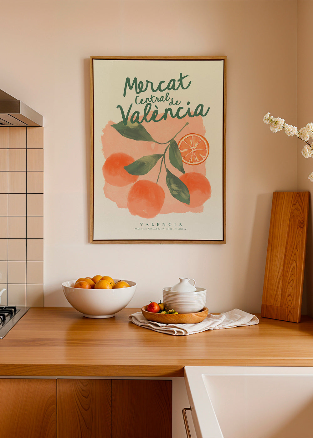 Arte da cucina Mercat Central con arance