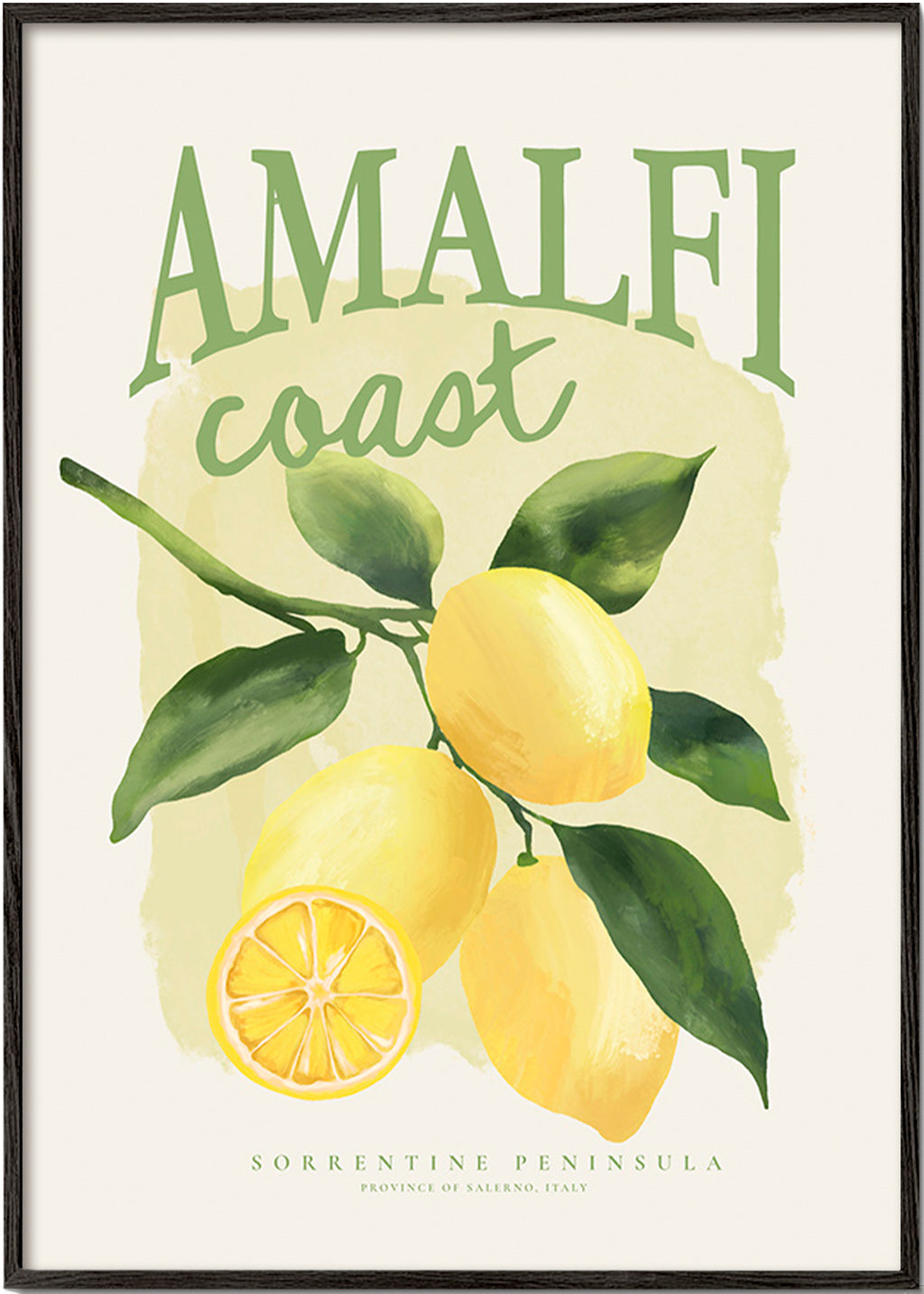 Stampa botanica Amalfi limoni