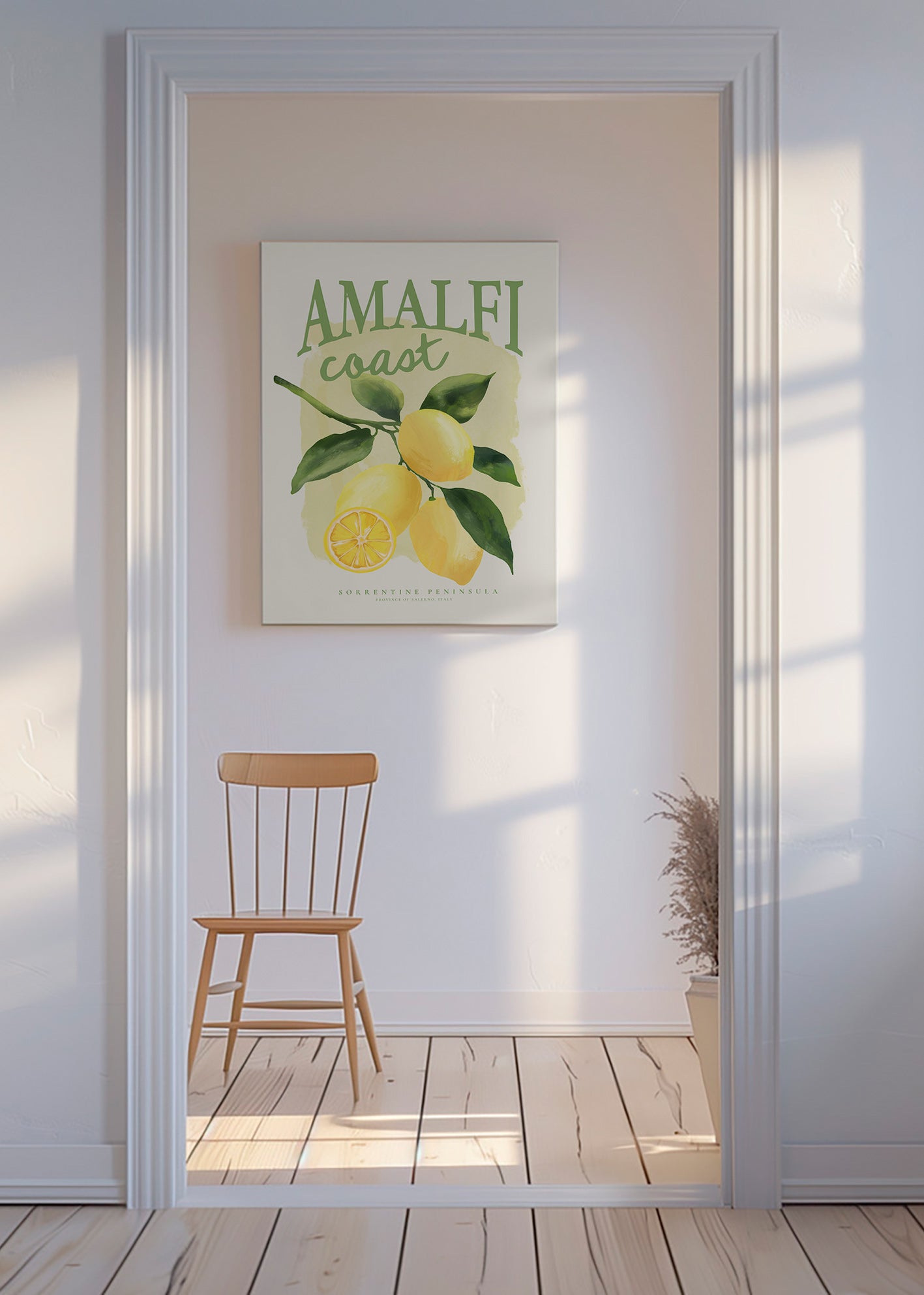Stampa botanica Amalfi limoni
