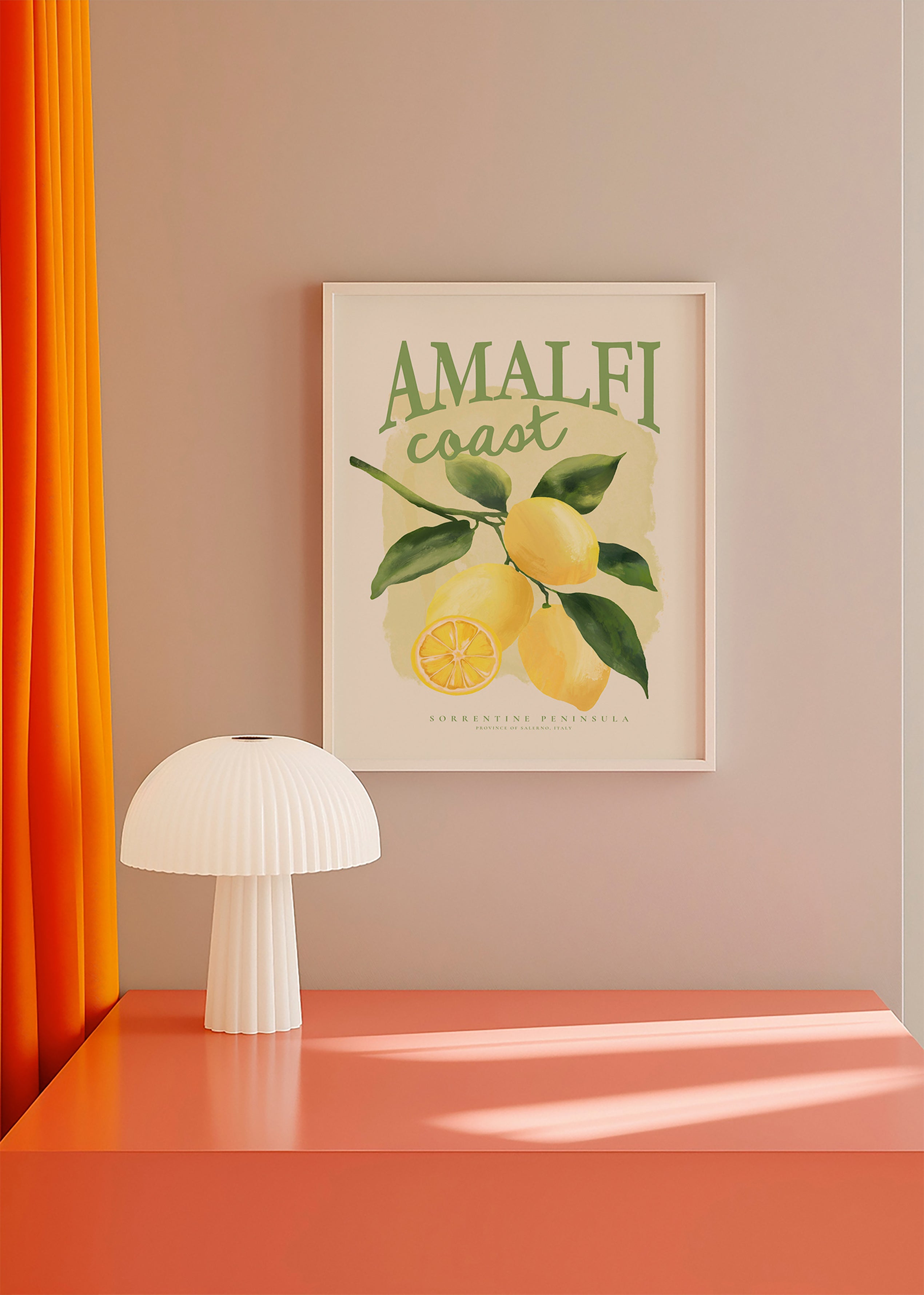Stampa botanica Amalfi limoni