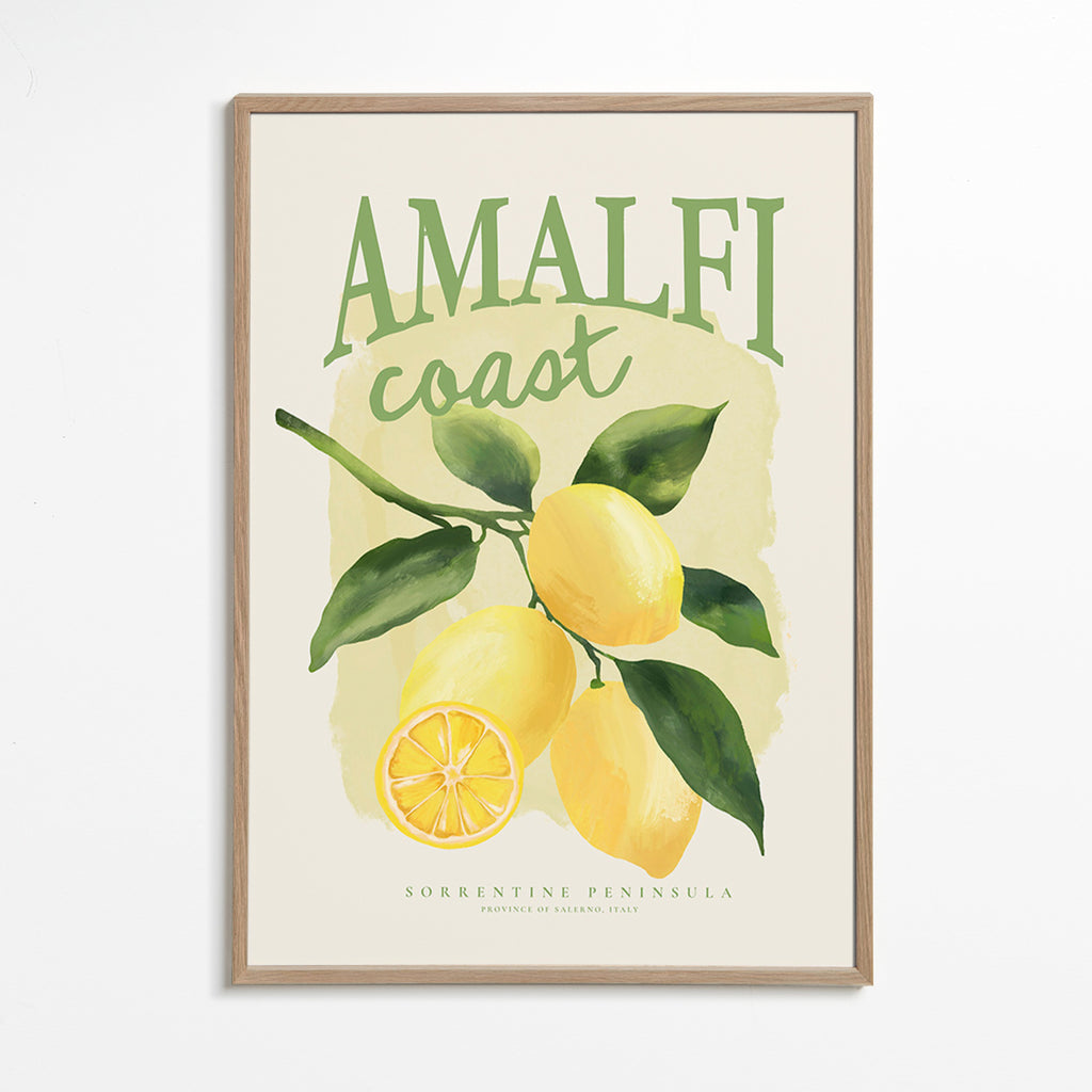 Stampa botanica Amalfi limoni
