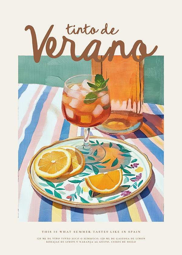 Arte da cucina: tinto estivo e agrumi