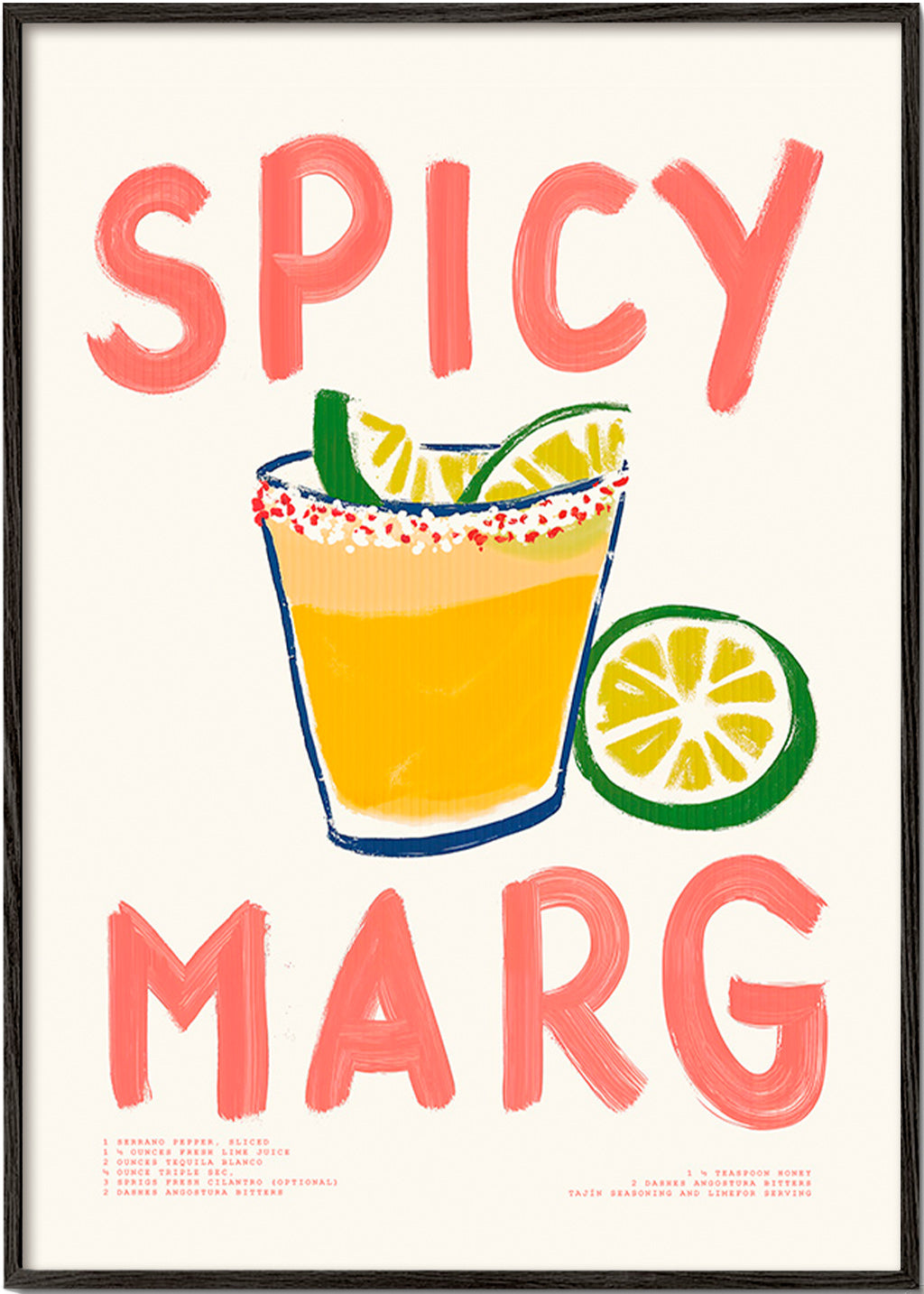Arte da cucina con margarita illustrata