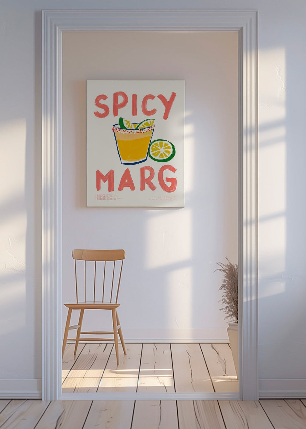 Arte da cucina con margarita illustrata