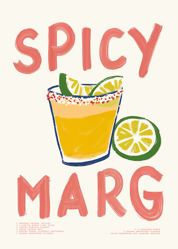 Arte da cucina con margarita illustrata