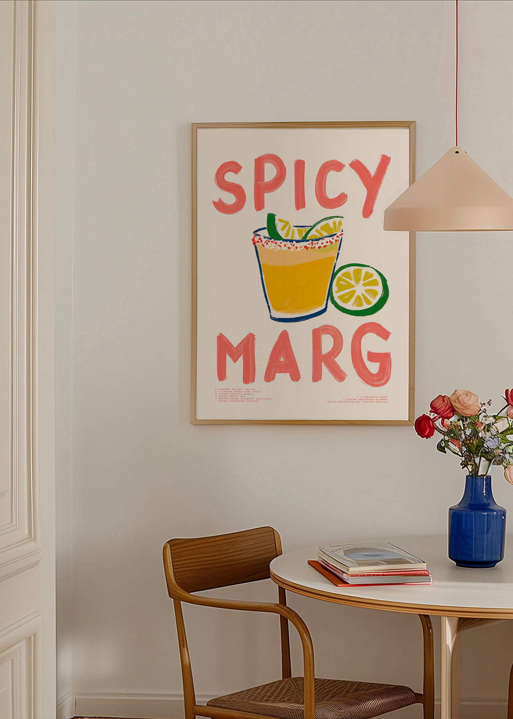 Arte da cucina con margarita illustrata