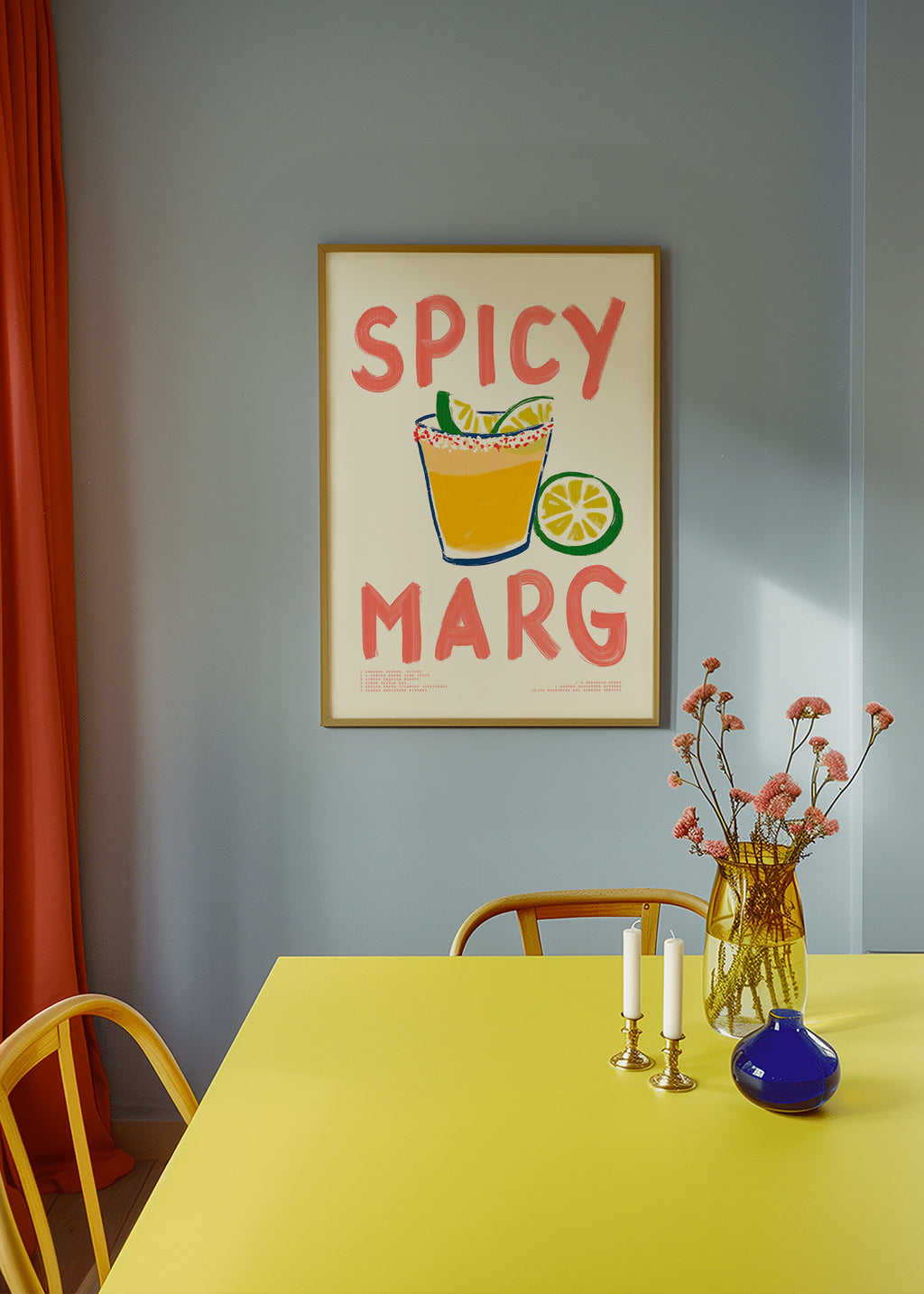 Arte da cucina con margarita illustrata