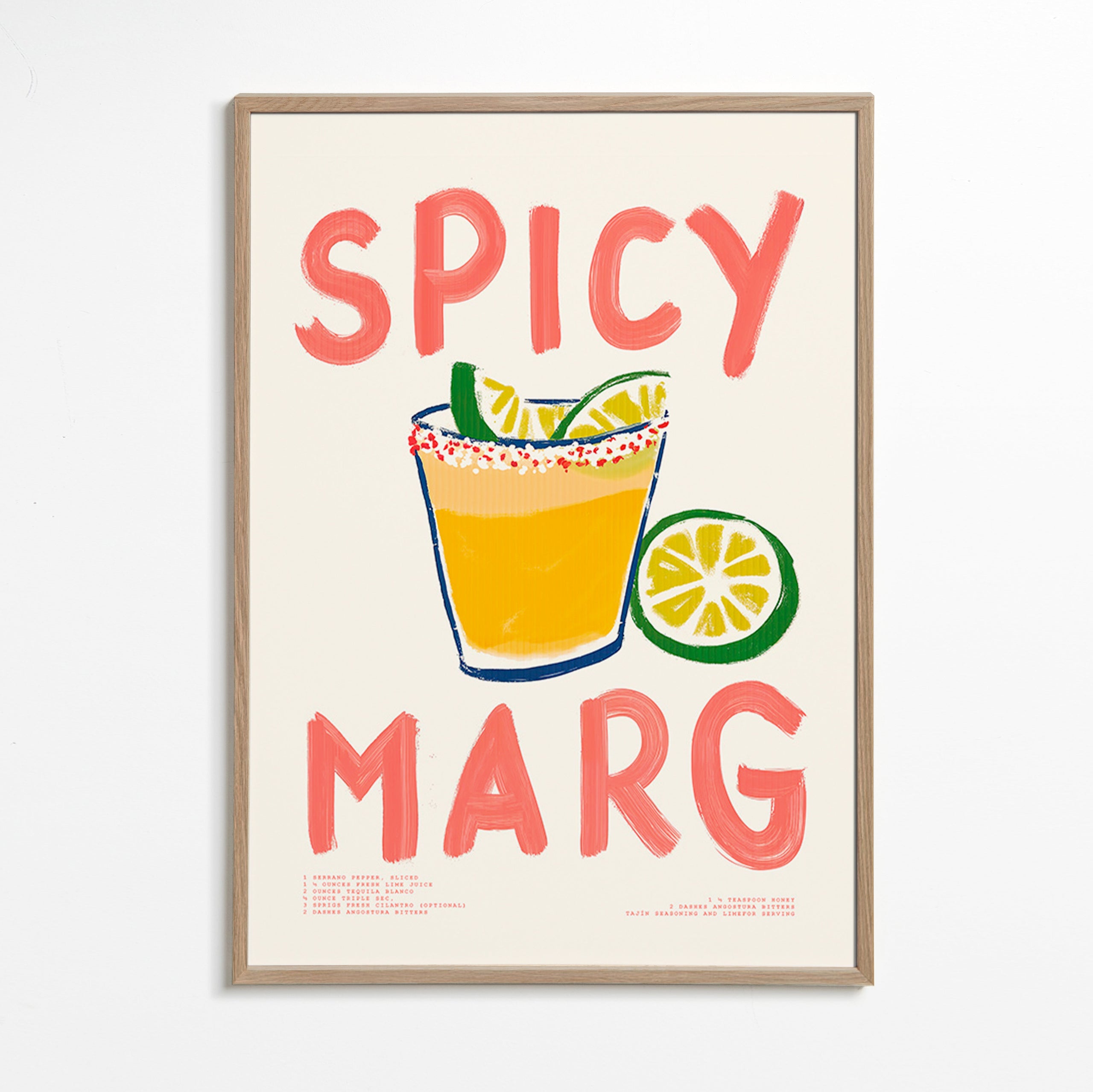 Arte da cucina con margarita illustrata