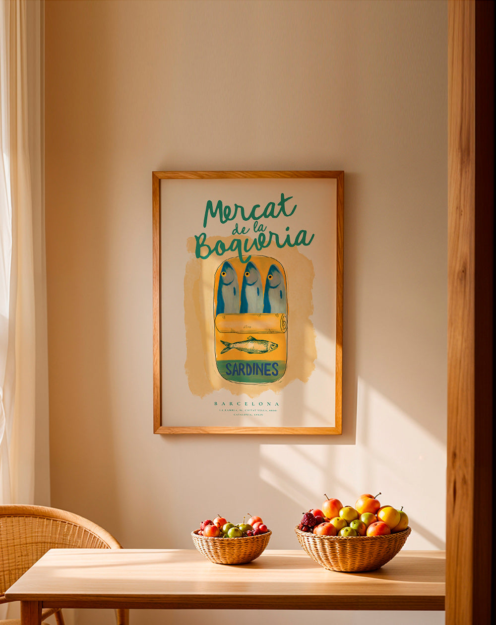 Arte da cucina Mercat de la Boqueria - sardine in scatola