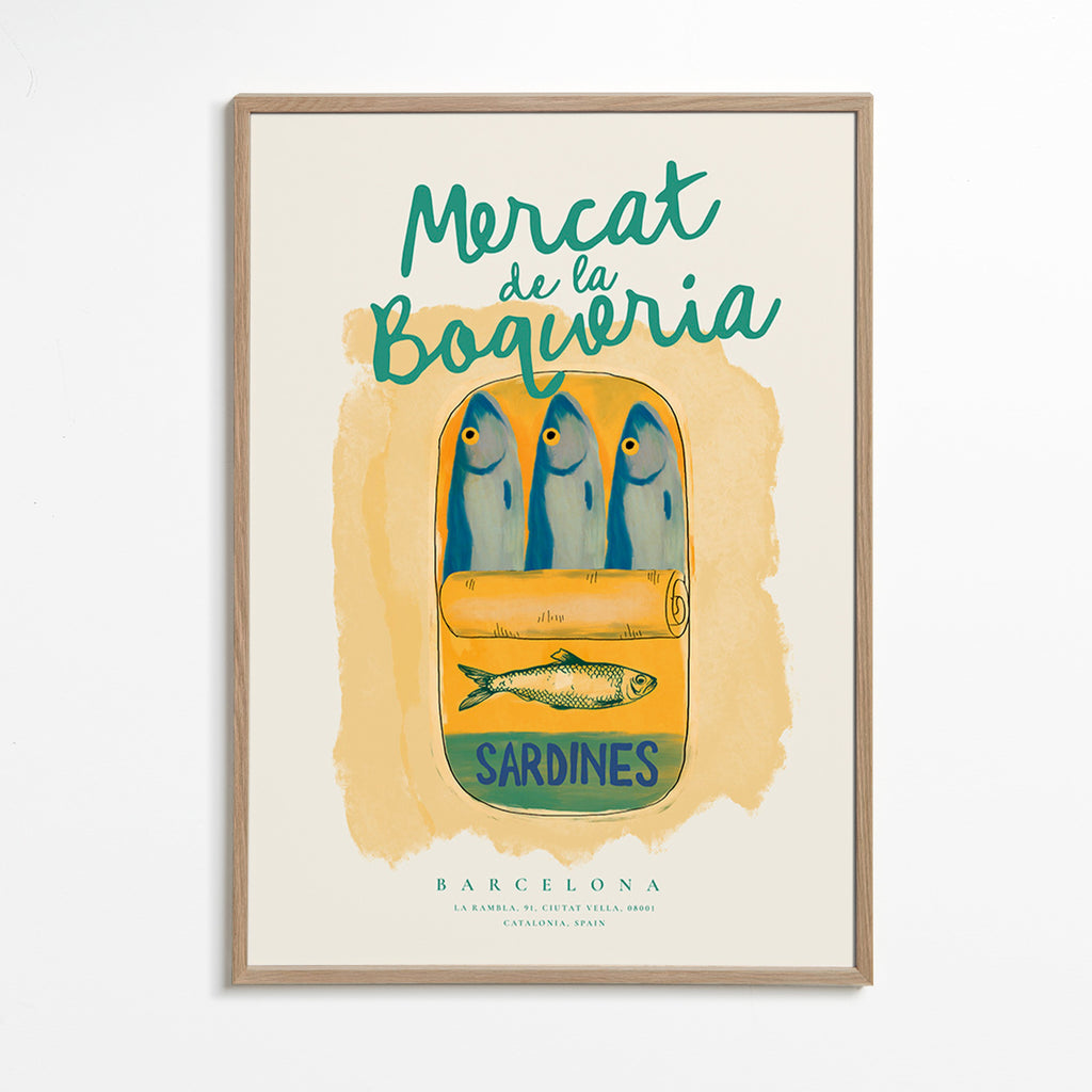 Arte da cucina Mercat de la Boqueria - sardine in scatola