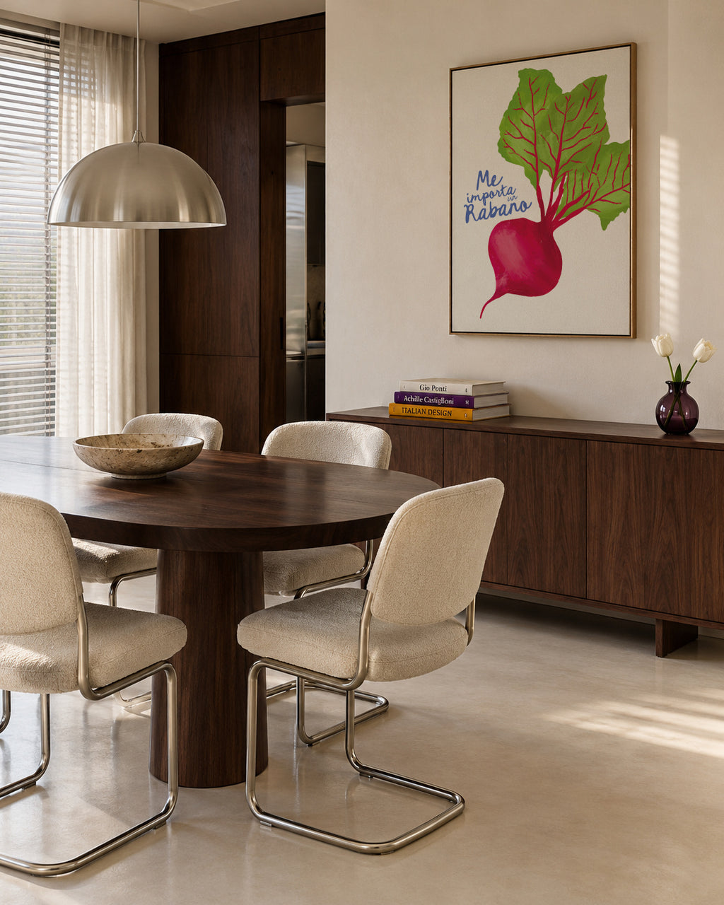 Me Importa un Rabano - Framed canvas in an interior