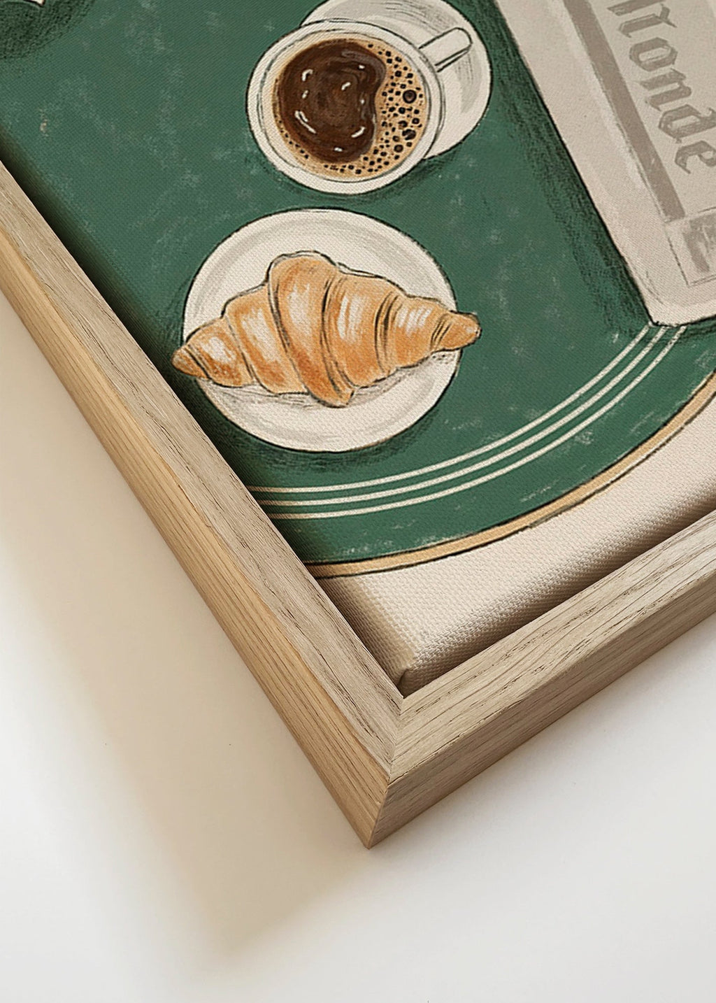 Arte da cucina Café de Flore cornetto illustrato