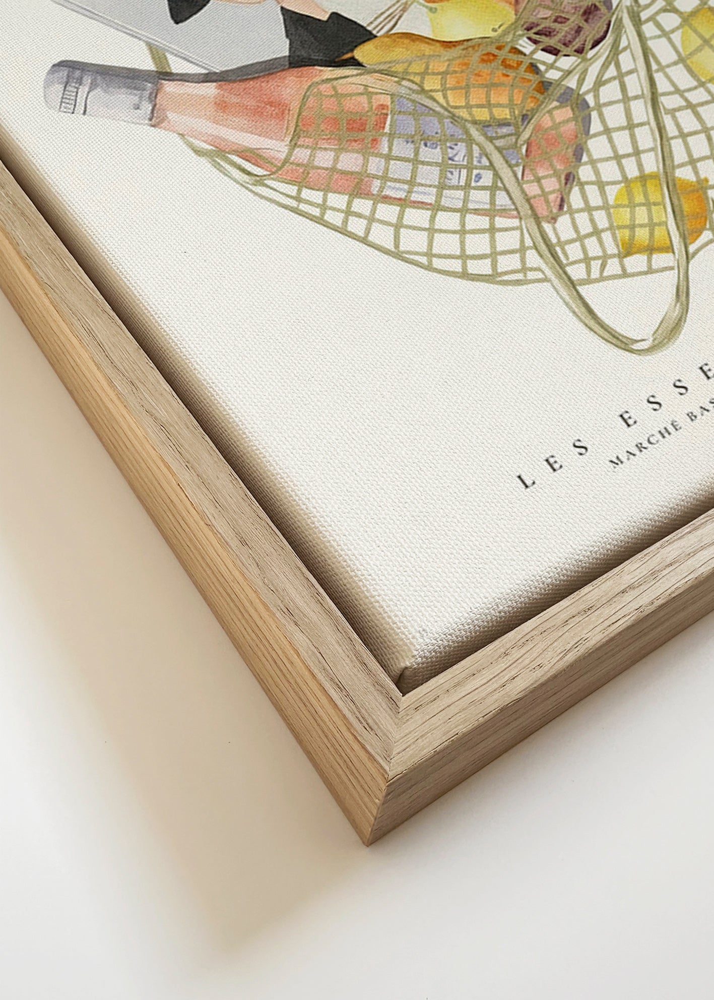 Arte da cucina con borsa del mercato illustrata