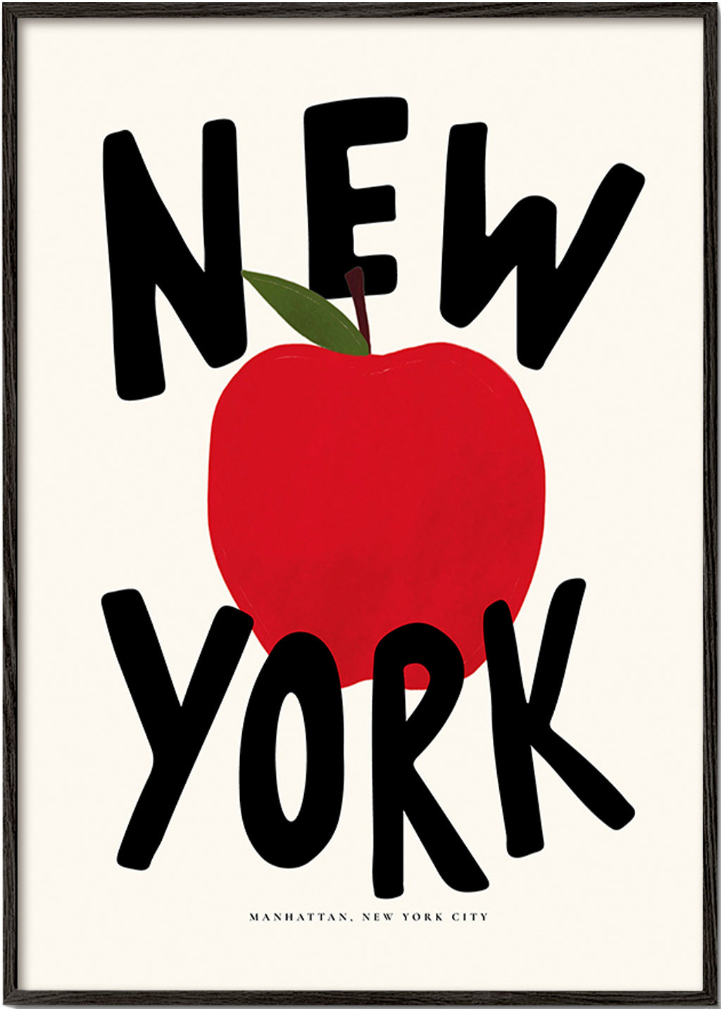 Arte da cucina New York mela rossa grafica
