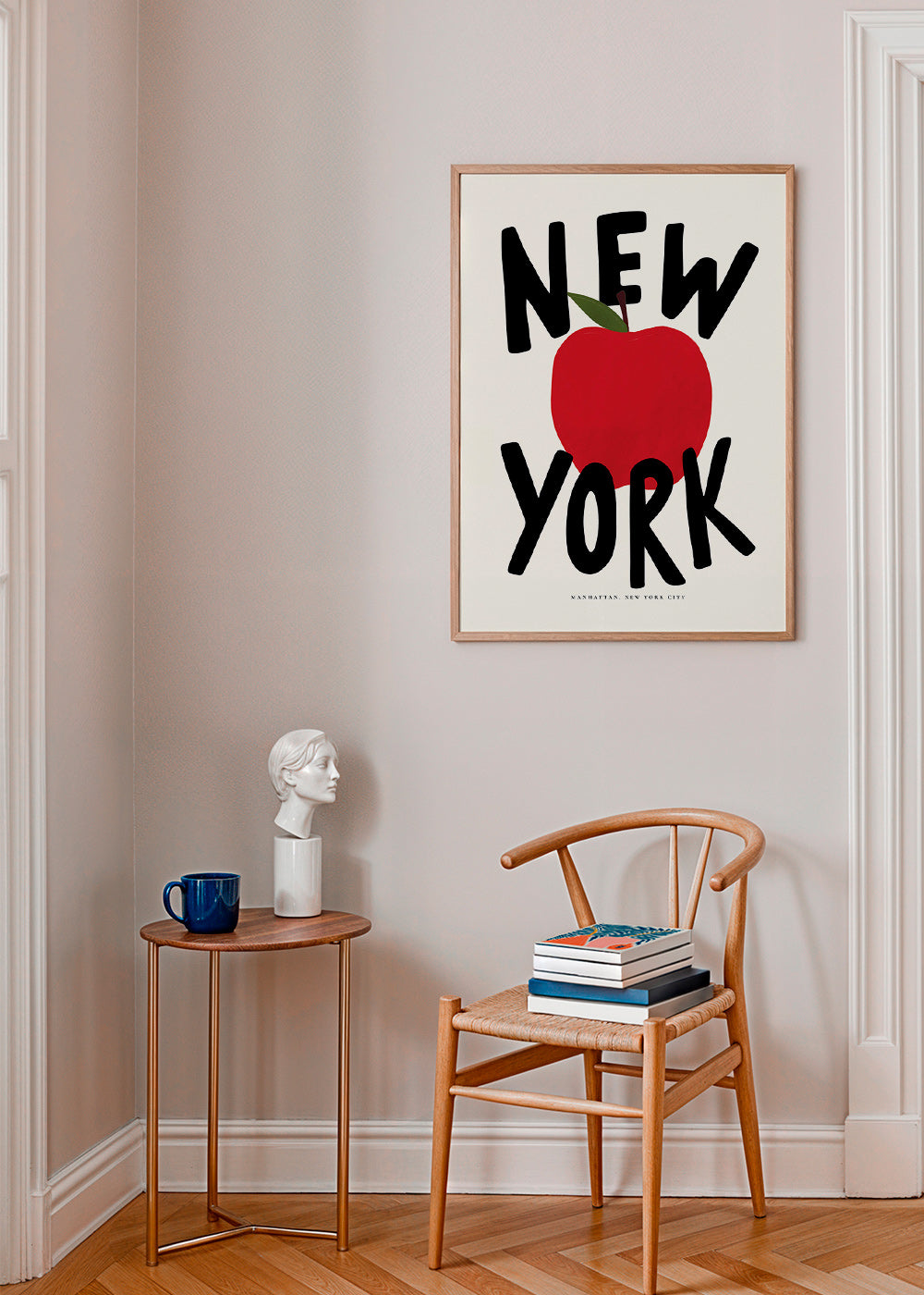 Arte da cucina New York mela rossa grafica