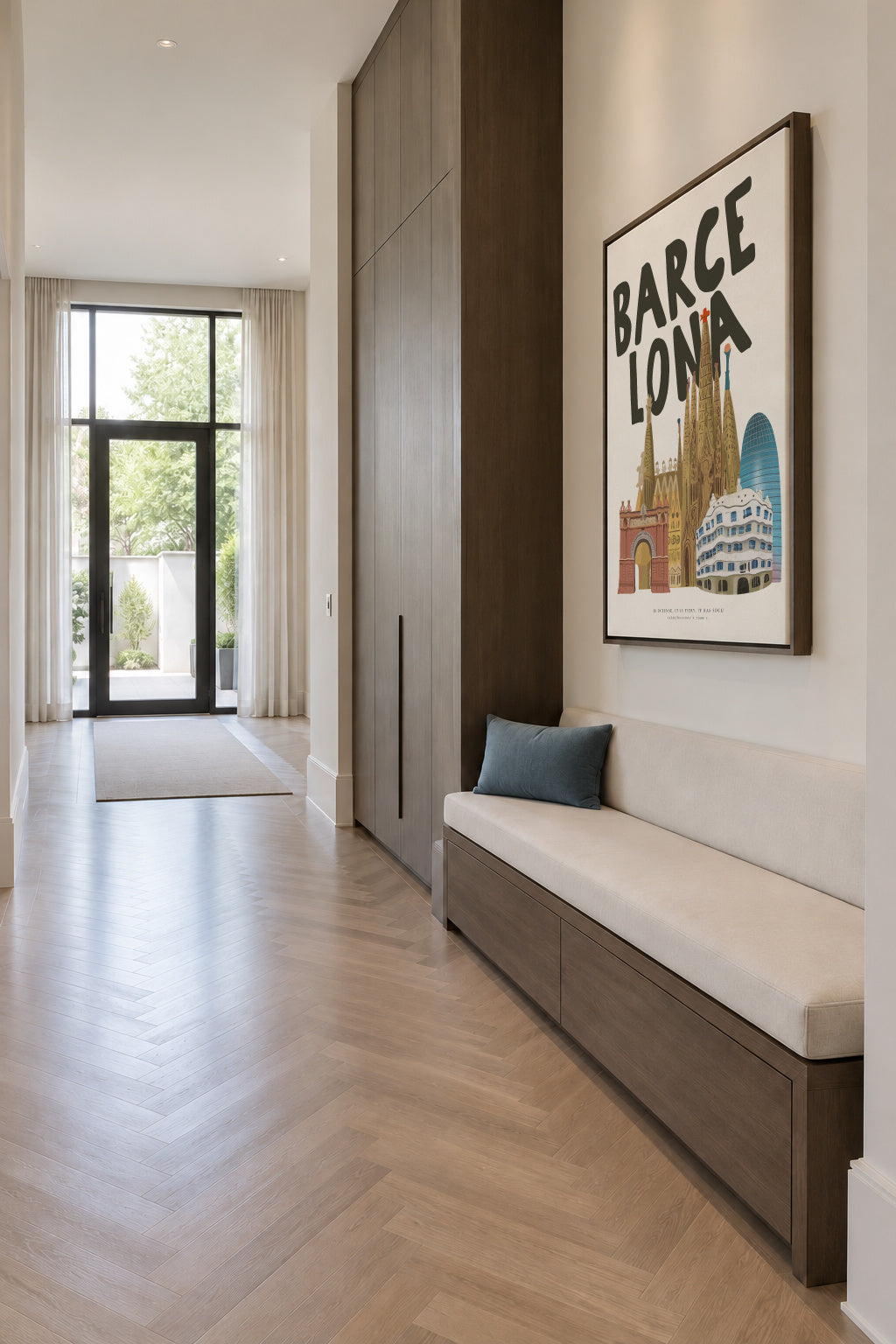 Barcelona Soul - Framed canvas in an interior