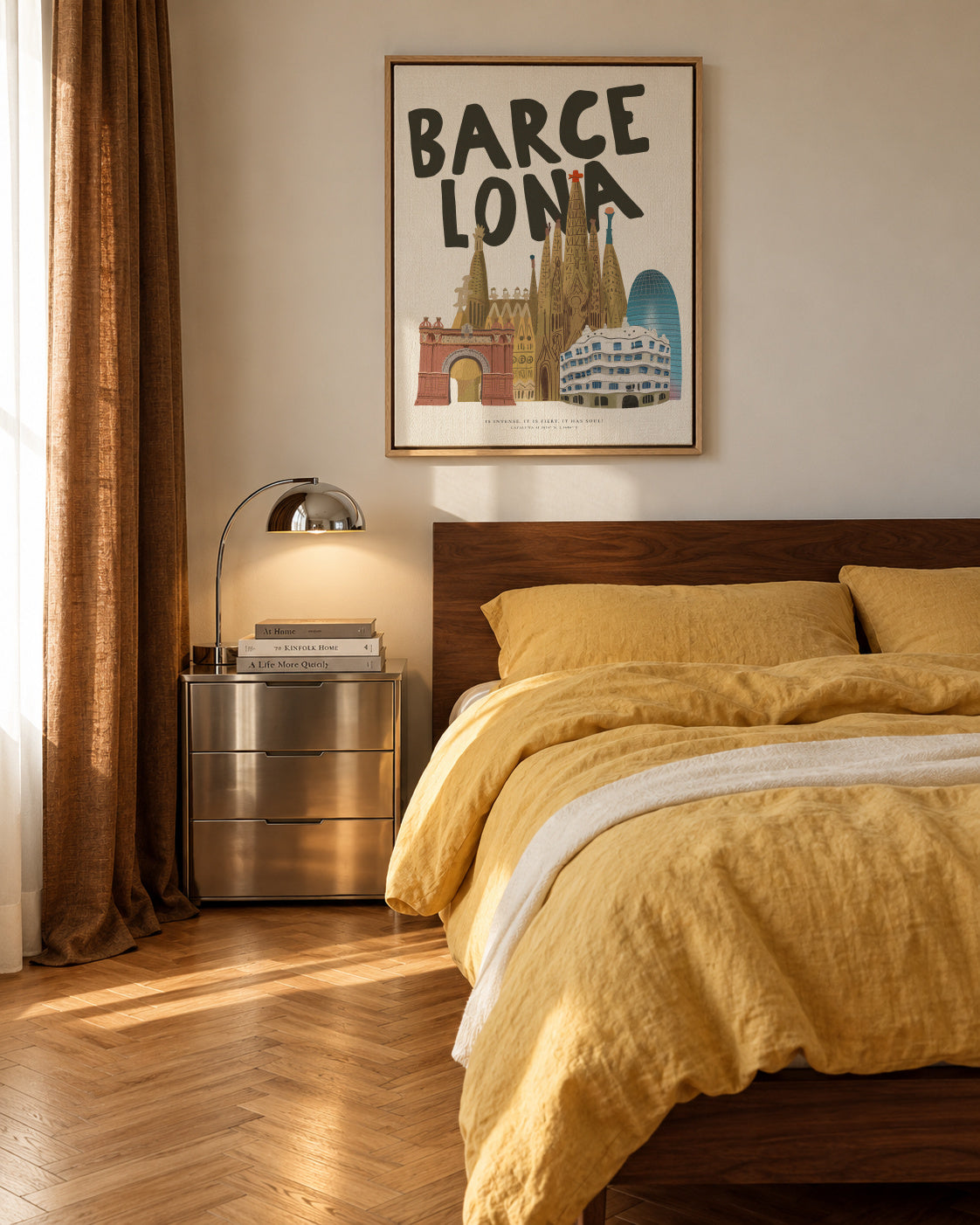 Barcelona Soul - Framed canvas in an interior