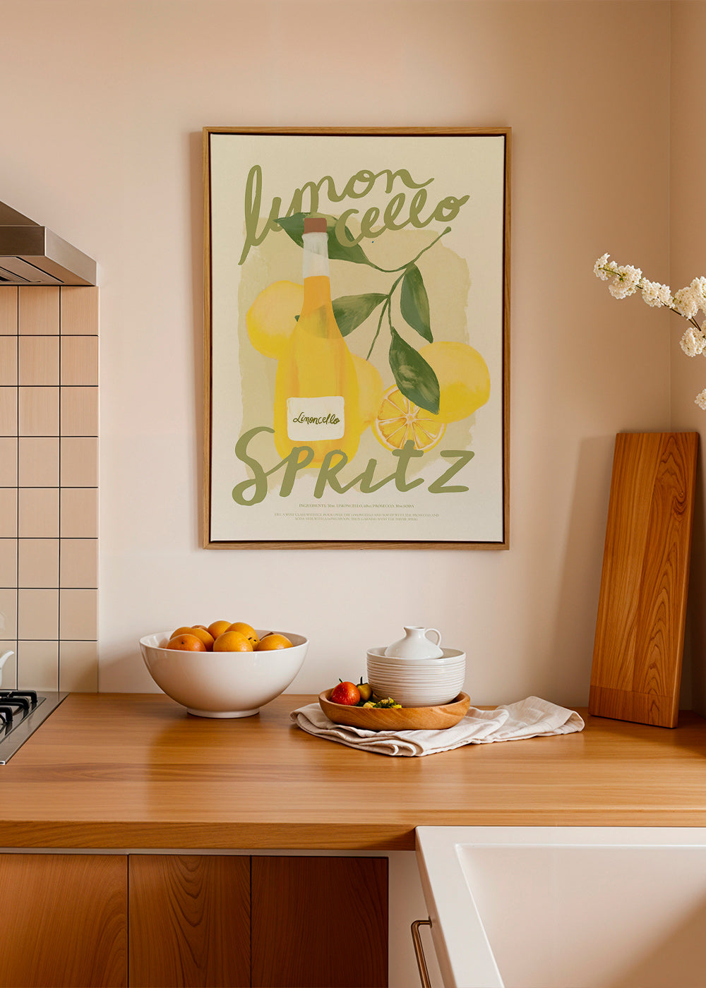 Arte da cucina Limoncello Spritz illustrazione